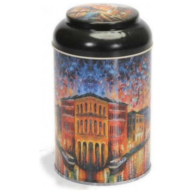 Yuvarlak Kutu, Ø90x150 mm, Kubbe Kapak, 0,9 lt — Afremov River — Round Boxes — view 4 of 5 — Tinbox
