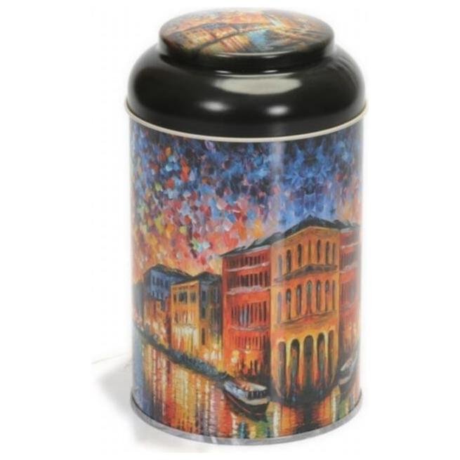 Yuvarlak Kutu, Ø90x150 mm, Kubbe Kapak, 0,9 lt — Afremov River — Round Boxes — view 5 of 5 — Tinbox