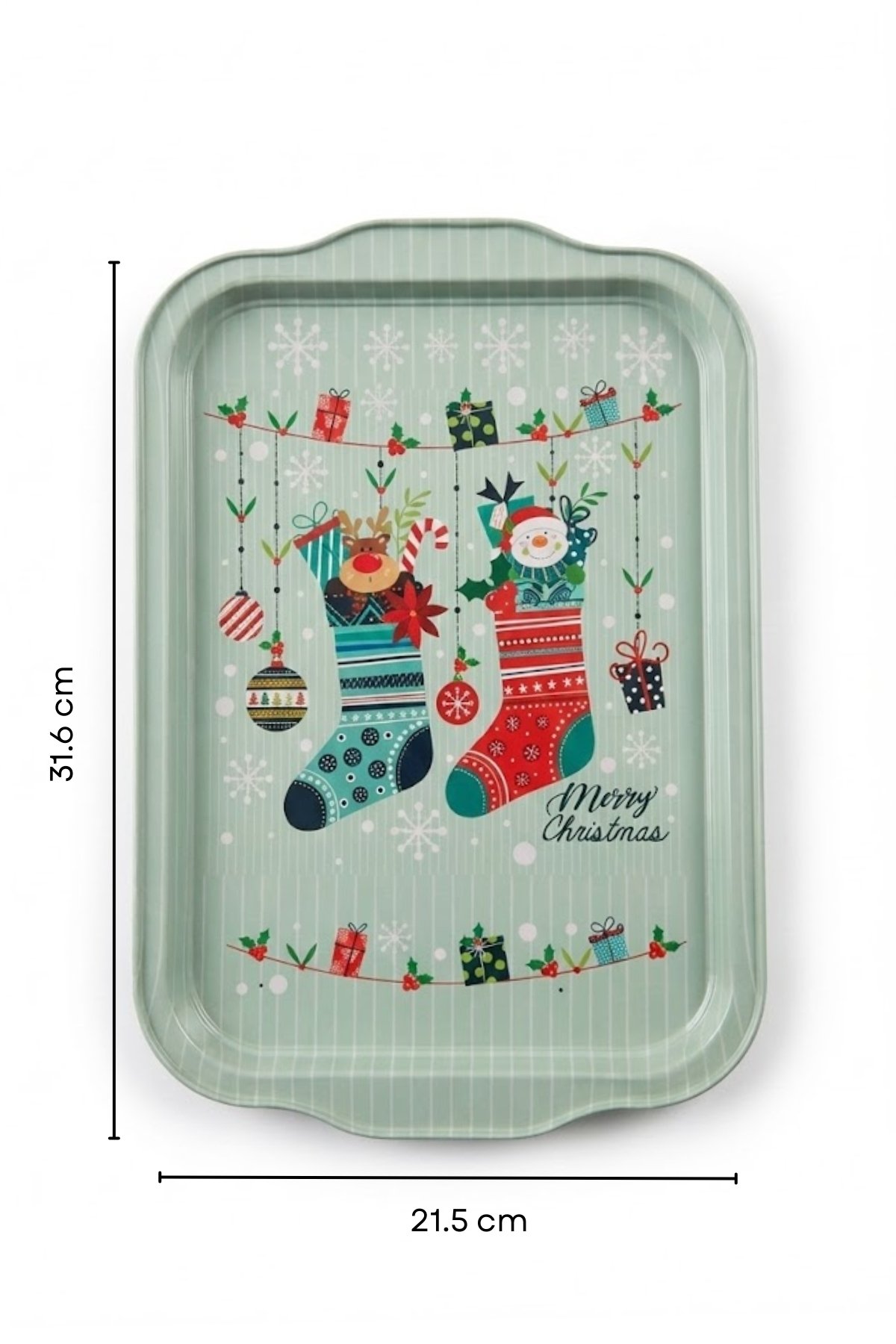 Tepsi, Kulplu, 215x316 mm — SN_Happy New Year Tree — Tepsiler — görsel 5 / 5 — Tinbox