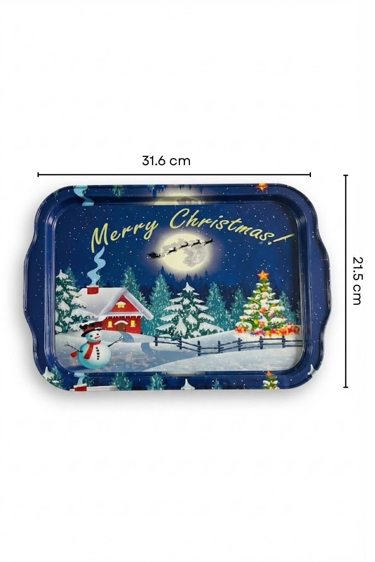 Tepsi, Kulplu, 215x316 mm — SN_New Year Red — Tepsiler — görsel 4 / 4 — Tinbox