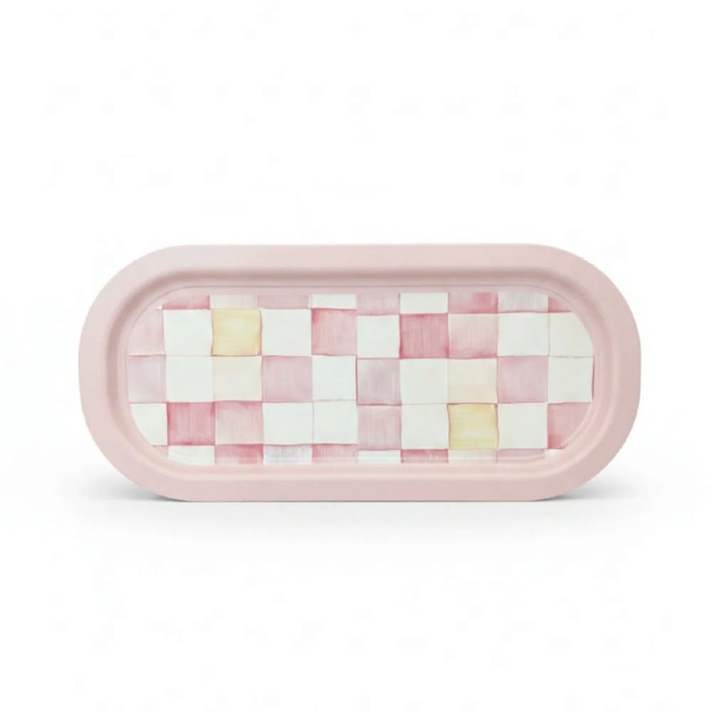 Joy Yazılı Pembe Çizgili Dekoratif Metal Servis Tepsisi - 215x316 mm — Tepsiler — görsel 1 / 5 — Tinbox