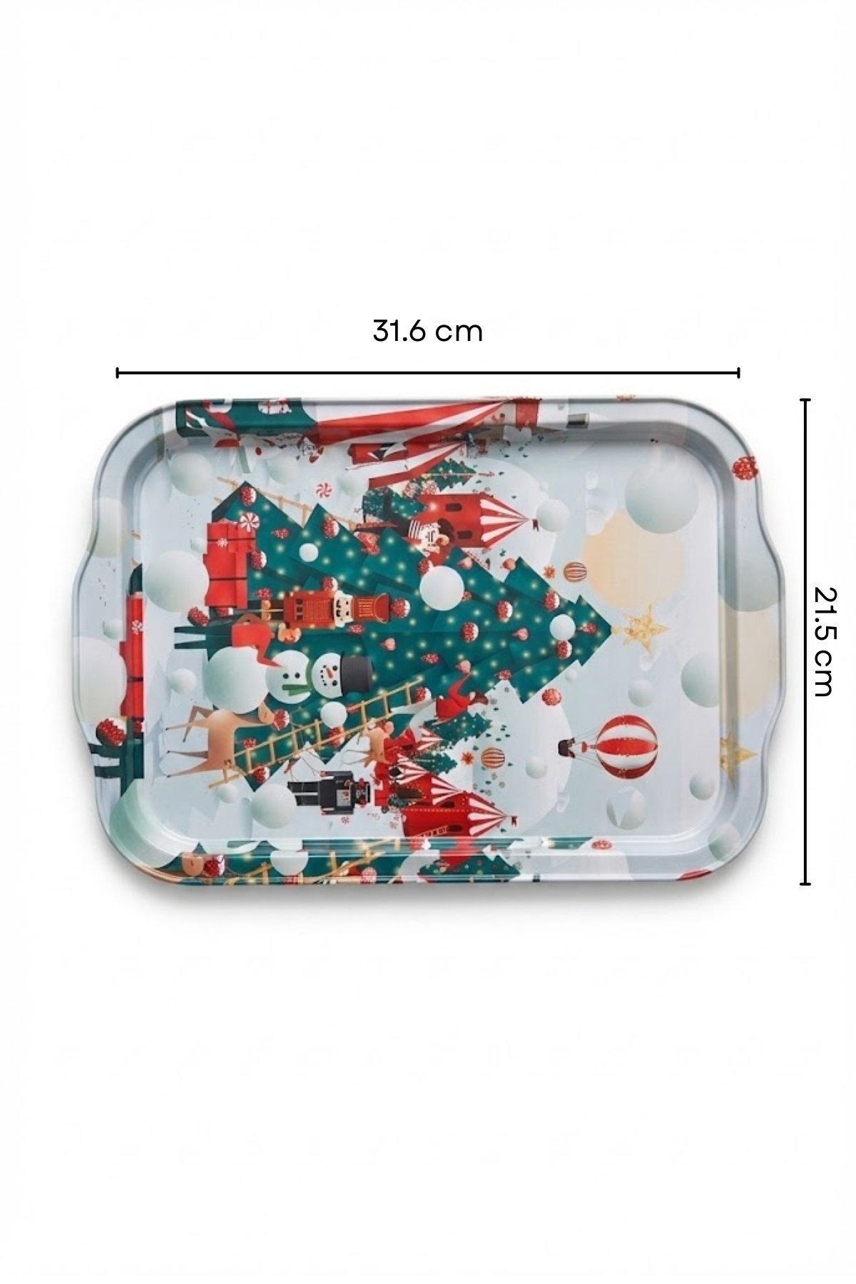 Tepsi, Kulplu, 215x316 mm — Renkli — Tepsiler — görsel 5 / 5 — Tinbox