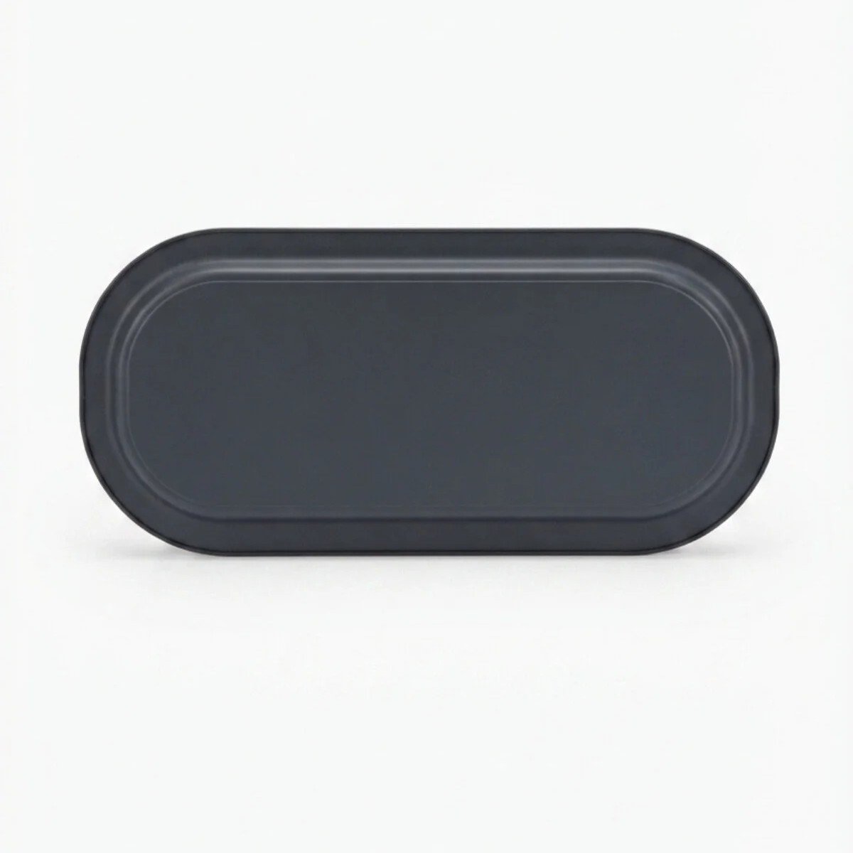Siyah Dama Desenli Oval Metal Servis Tepsisi - 160x350 mm — Tepsiler — görsel 4 / 4 — Tinbox