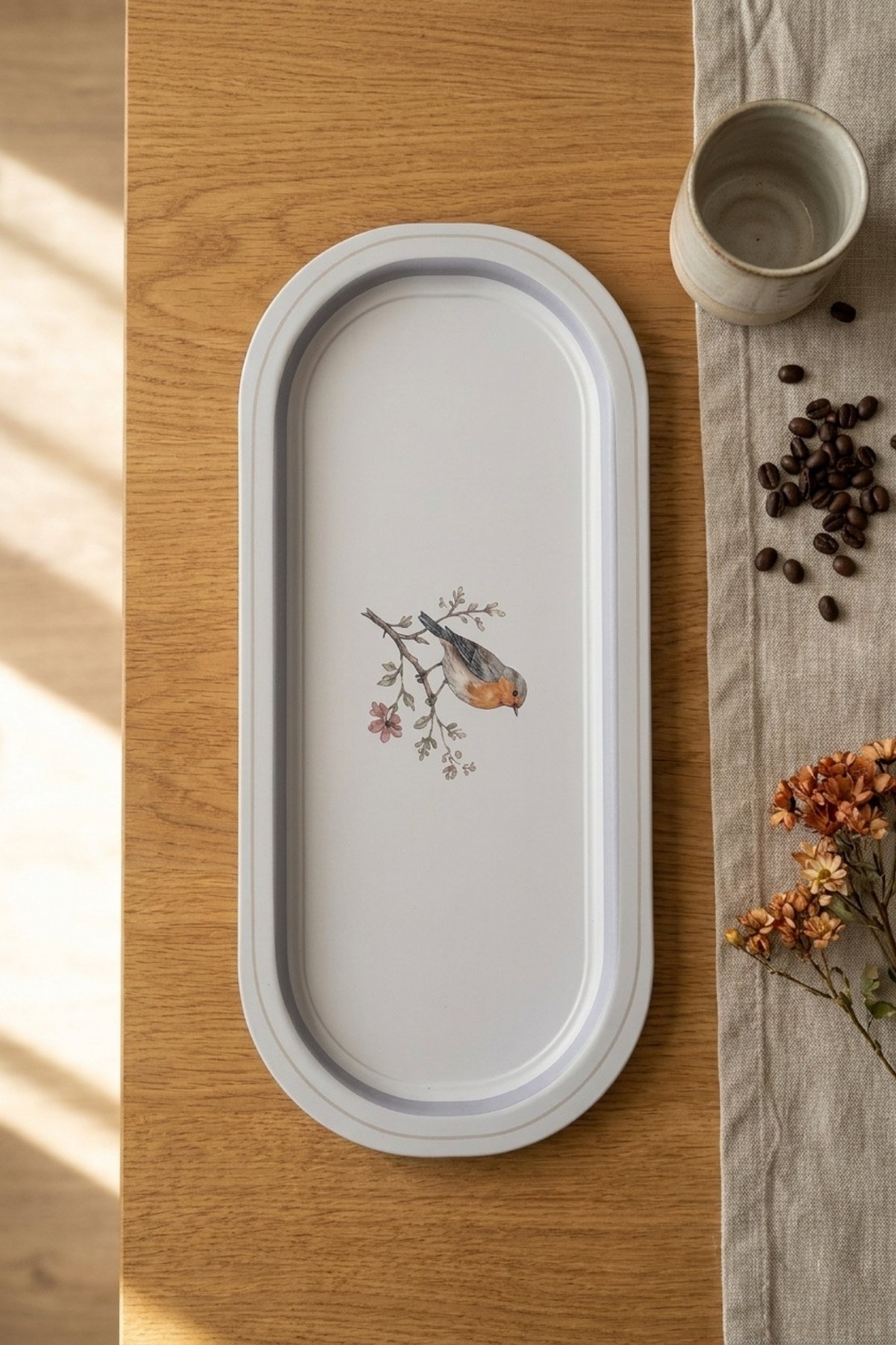 Tepsi, Baton, 160x350 mm — Spring Birds — Tepsiler — görsel 2 / 3 — Tinbox
