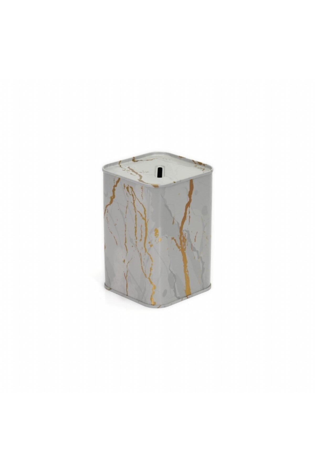 Kare Kumbara, 75x75x100 mm, 0,4 lt — Marble White — Mısır Kovası — görsel 1 / 4 — Tinbox