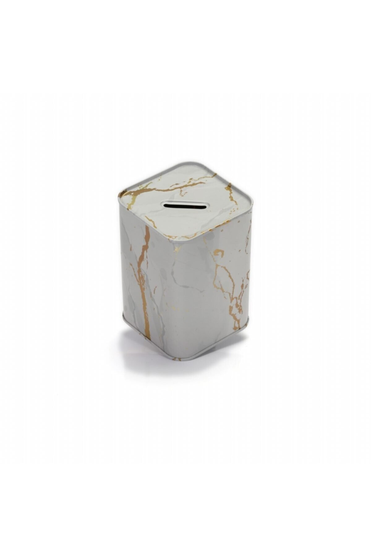 Kare Kumbara, 75x75x100 mm, 0,4 lt — Marble White — Mısır Kovası — görsel 2 / 4 — Tinbox