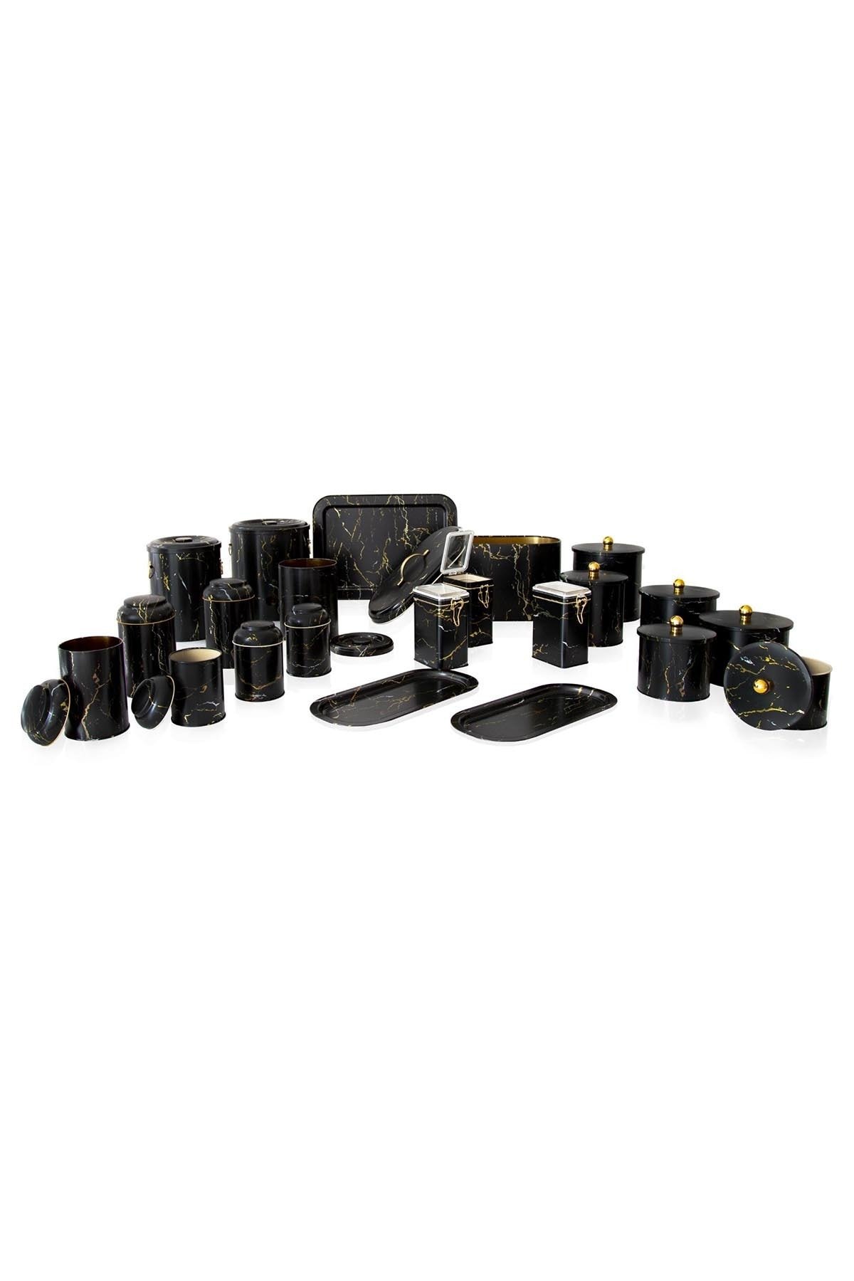 Mega Çeyiz Seti, 21 parça, Marble Black — Kutu Setleri — görsel 4 / 8 — Tinbox