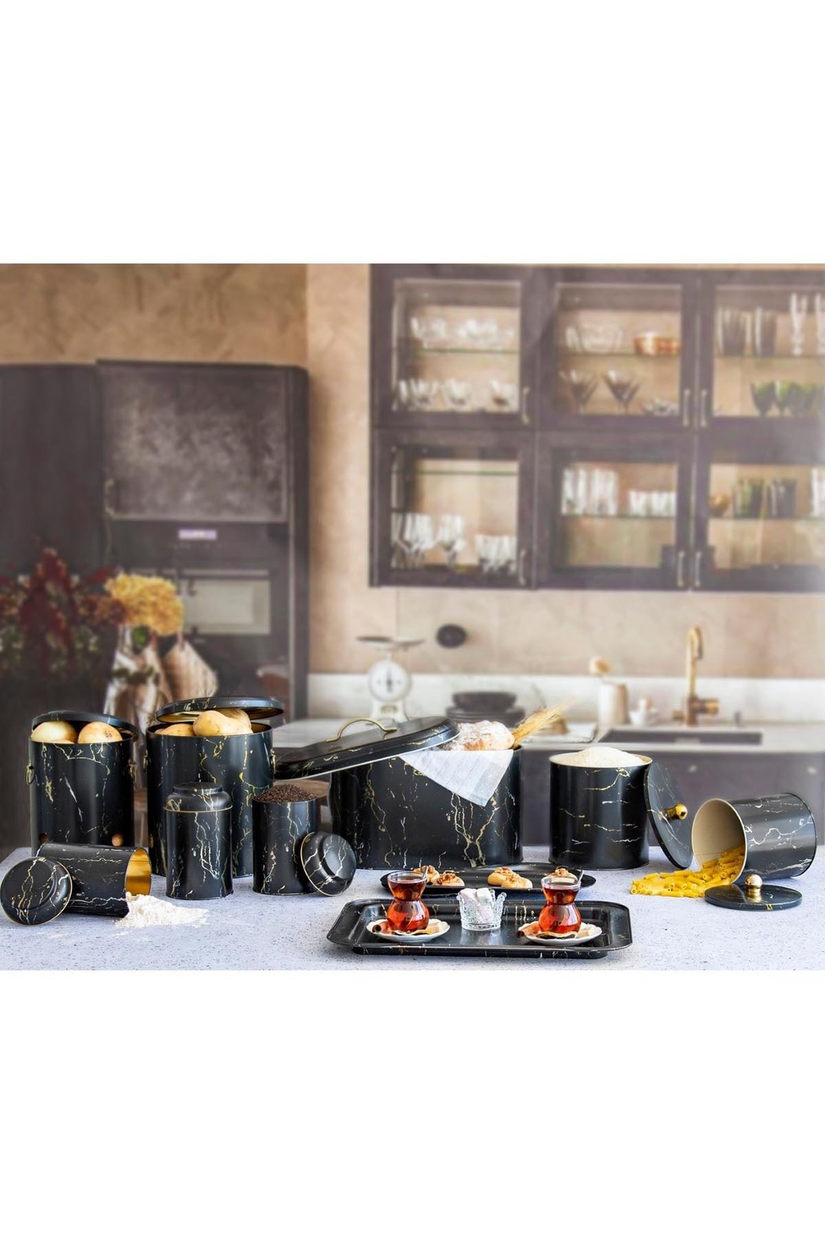 Mega Çeyiz Seti, 21 parça, Marble Black — Kutu Setleri — görsel 5 / 8 — Tinbox
