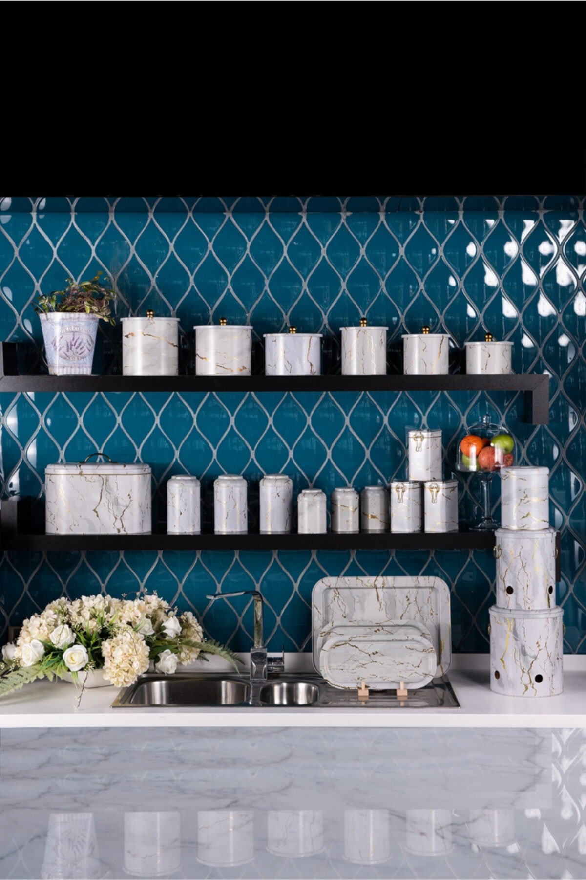 Mega Çeyiz Seti, 21 parça, Marble White — Kutu Setleri — görsel 1 / 8 — Tinbox