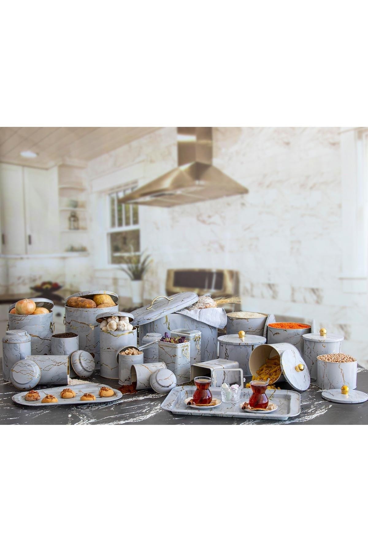 Mega Çeyiz Seti, 21 parça, Marble White — Kutu Setleri — görsel 3 / 8 — Tinbox