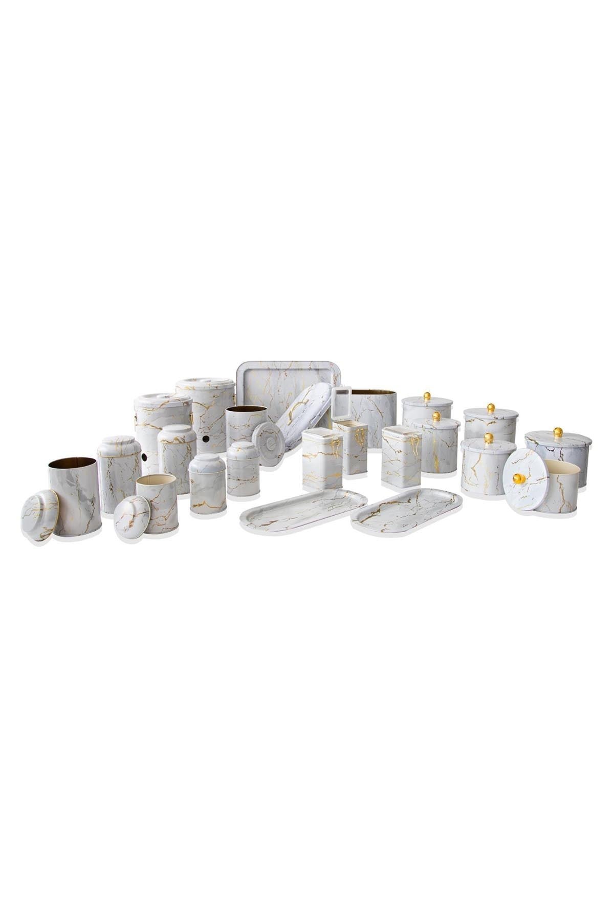 Mega Çeyiz Seti, 21 parça, Marble White — Kutu Setleri — görsel 4 / 8 — Tinbox