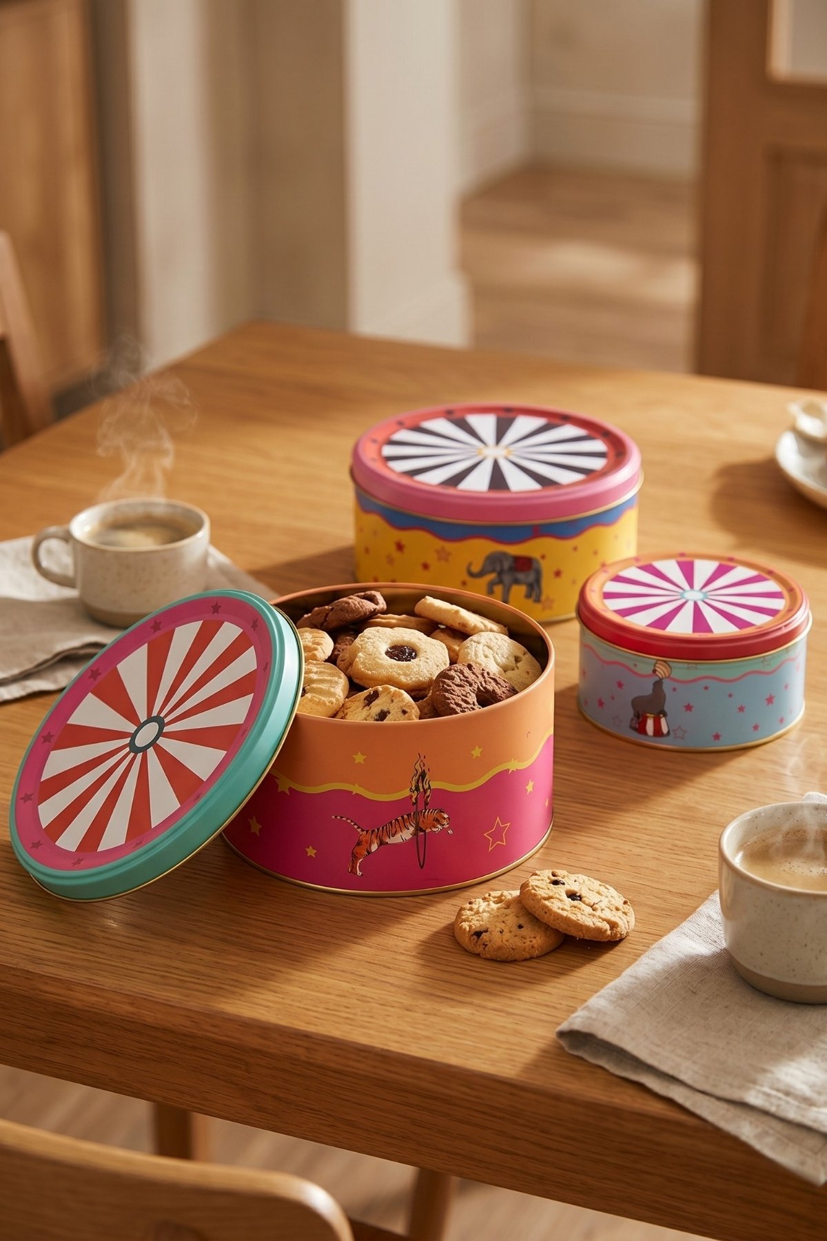 Silindir Saklama Kabı 3 lü Set Ø215, Ø175, Ø140, Carnival Nights — Box Sets — view 2 of 5 — Tinbox