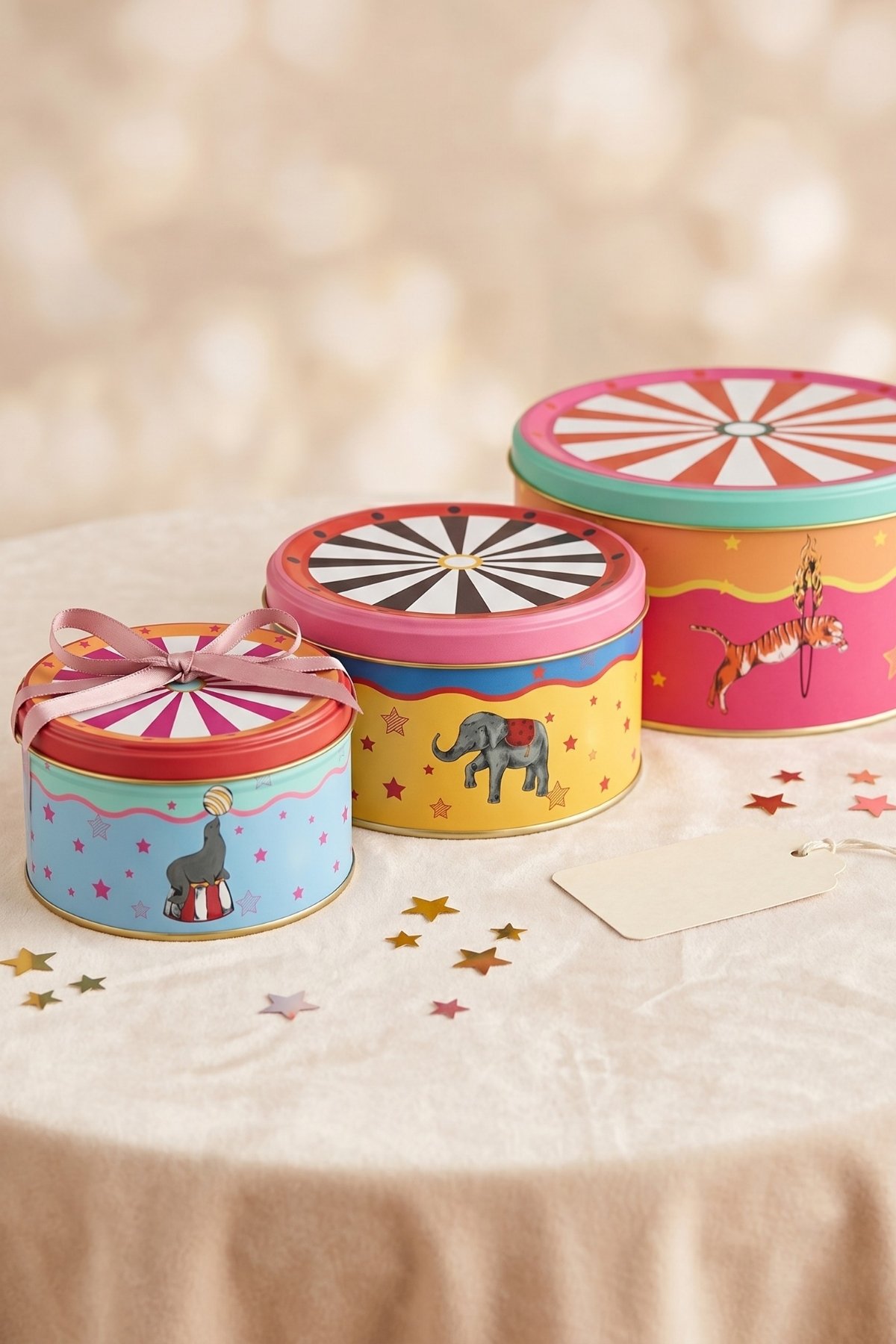 Silindir Saklama Kabı 3 lü Set Ø215, Ø175, Ø140, Carnival Nights — Box Sets — view 5 of 5 — Tinbox