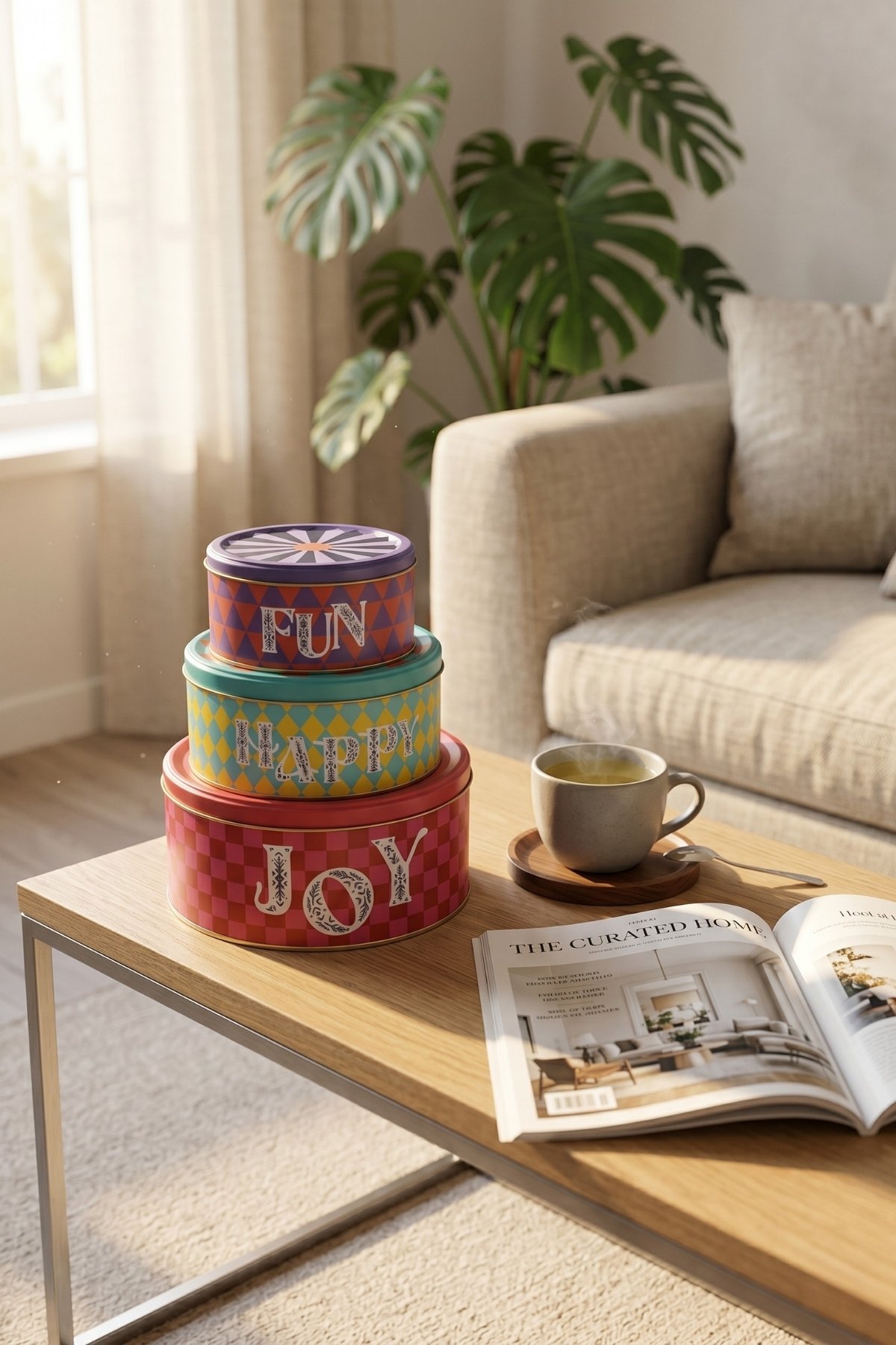 Silindir Saklama Kabı 3 lü Set Ø215, Ø175, Ø140, Feel Moods — Box Sets — view 3 of 5 — Tinbox