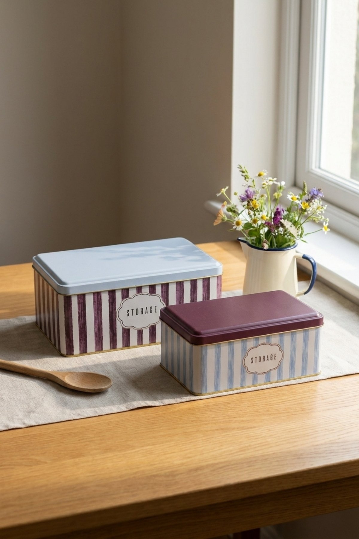 Dikdörtgen Kutu 2 li Set 140x240 114x188/Damson — Kutu Setleri — görsel 2 / 3 — Tinbox