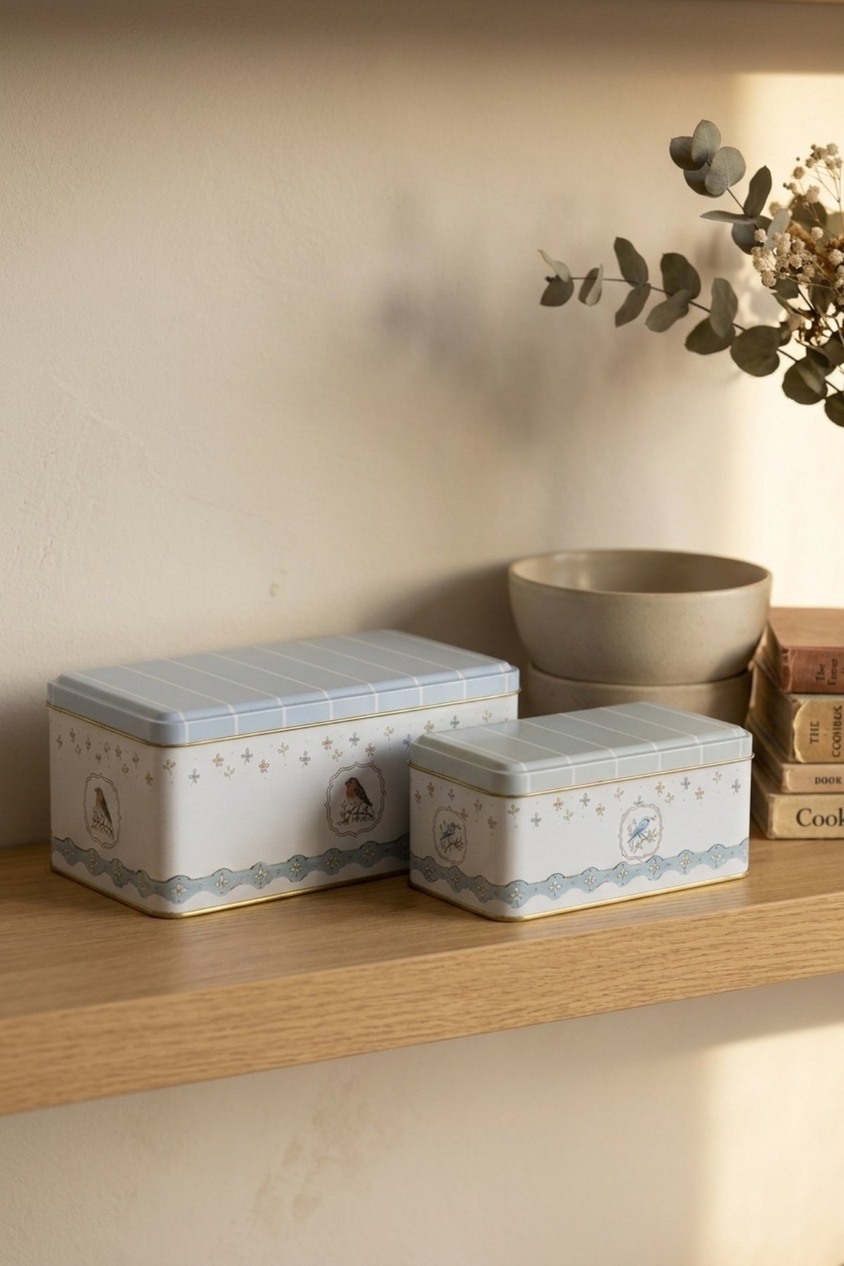 Dikdörtgen 2 li Set 140x240 114x188/Spring Birds — Kutu Setleri — Tinbox