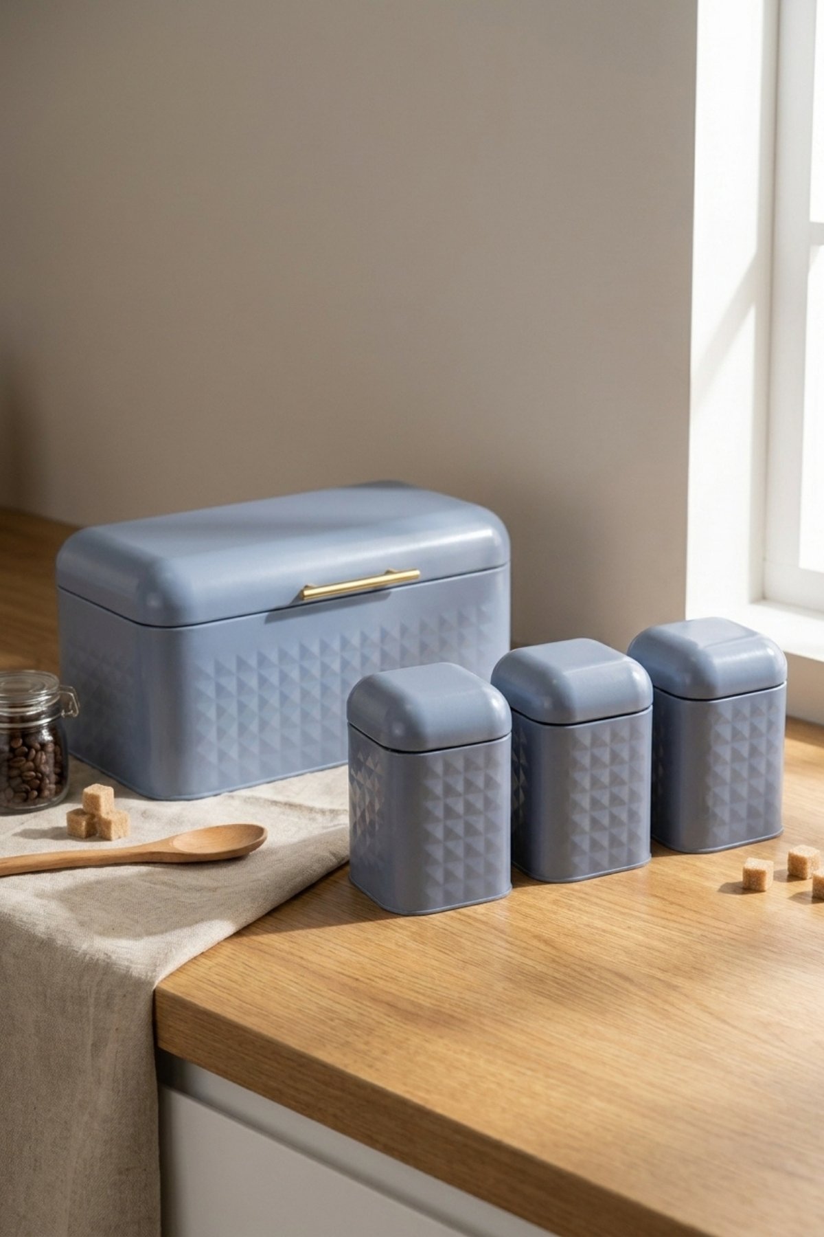 Toz Boyalı Ekmeklik 4 lü set (Menteşeli Ekm.+3 ad 108x108) — Kutu Setleri — görsel 3 / 3 — Tinbox