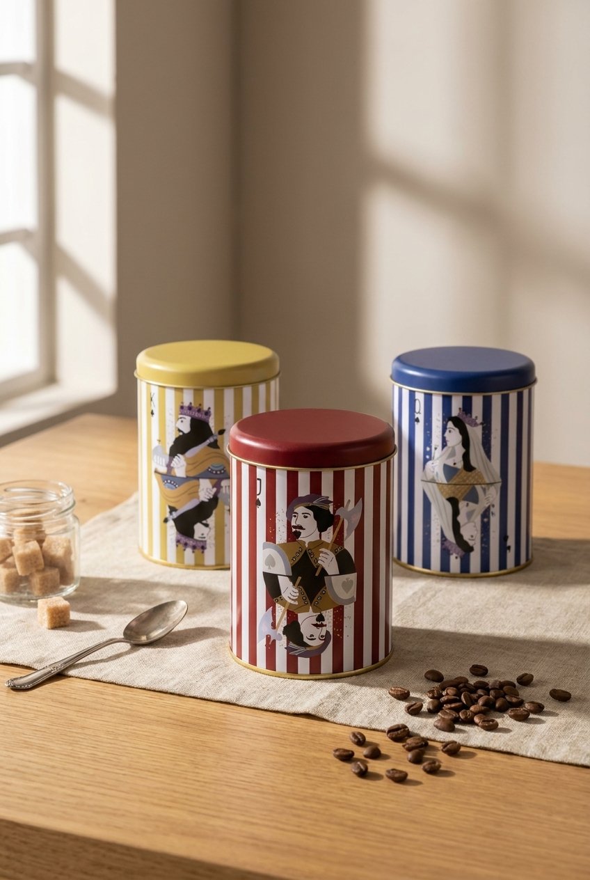 Silindir Saklama Kabı 3 lü Set Ø90, Heritage Lines — Yeni Ürünler (Taslak) — görsel 4 / 4 — Tinbox