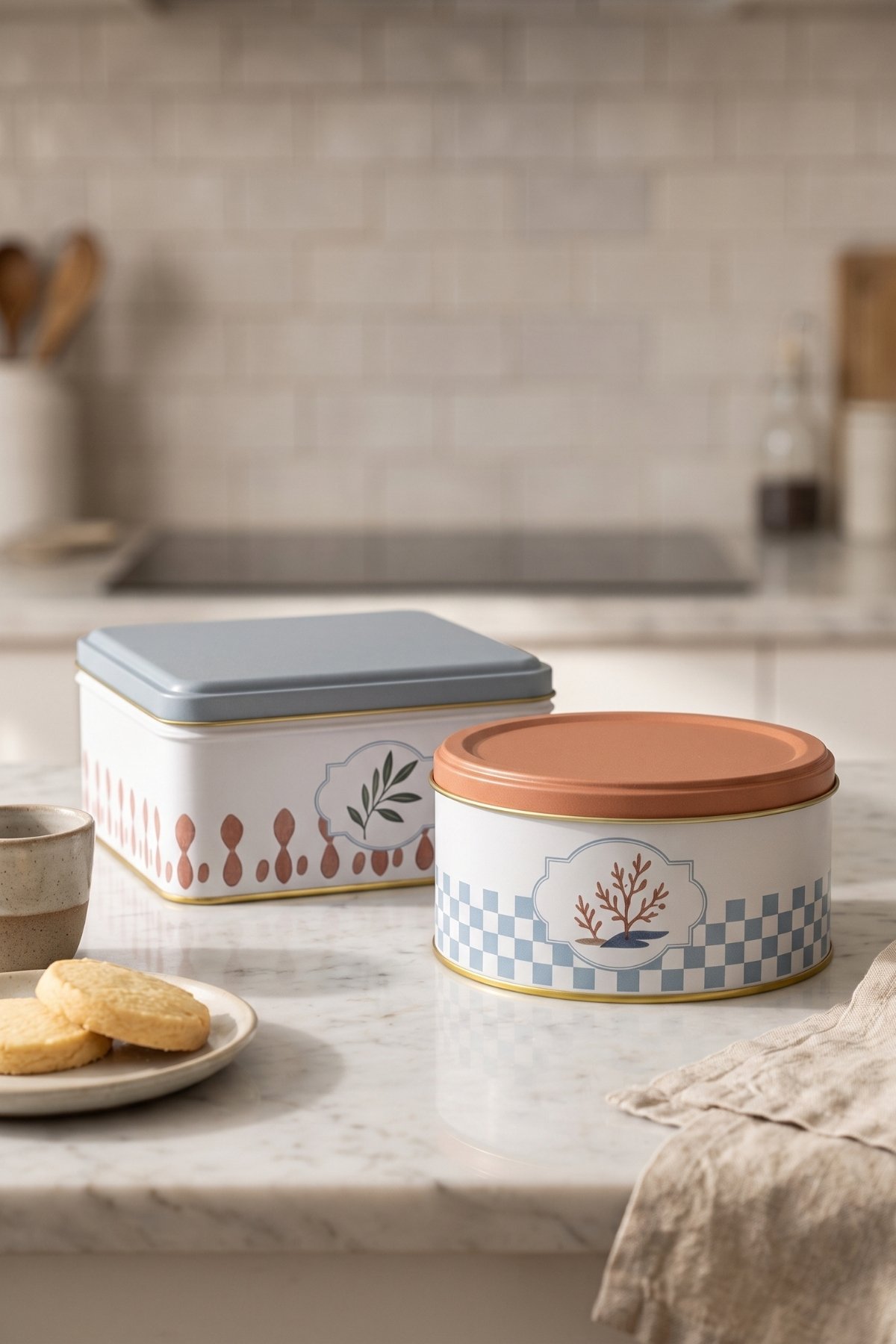 Kare&Silindir Saklama Kabı 2 li Set/Mediterraneo — Box Sets — view 2 of 3 — Tinbox