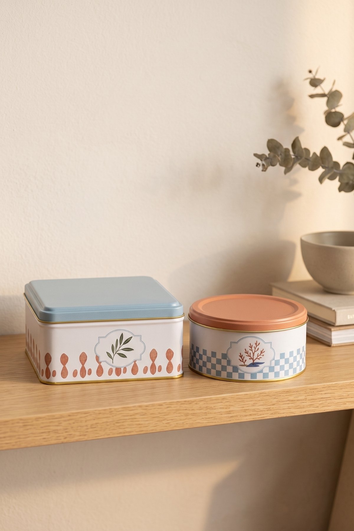 Kare&Silindir Saklama Kabı 2 li Set/Mediterraneo — Box Sets — view 3 of 3 — Tinbox