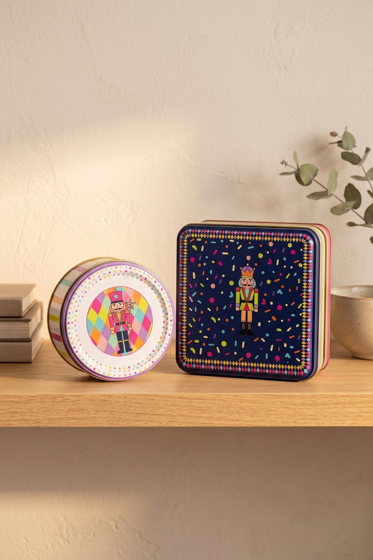 Kare&Silindir Saklama Kabı 2li Set/Neon Nutcracker — Kutu Setleri — görsel 3 / 3 — Tinbox