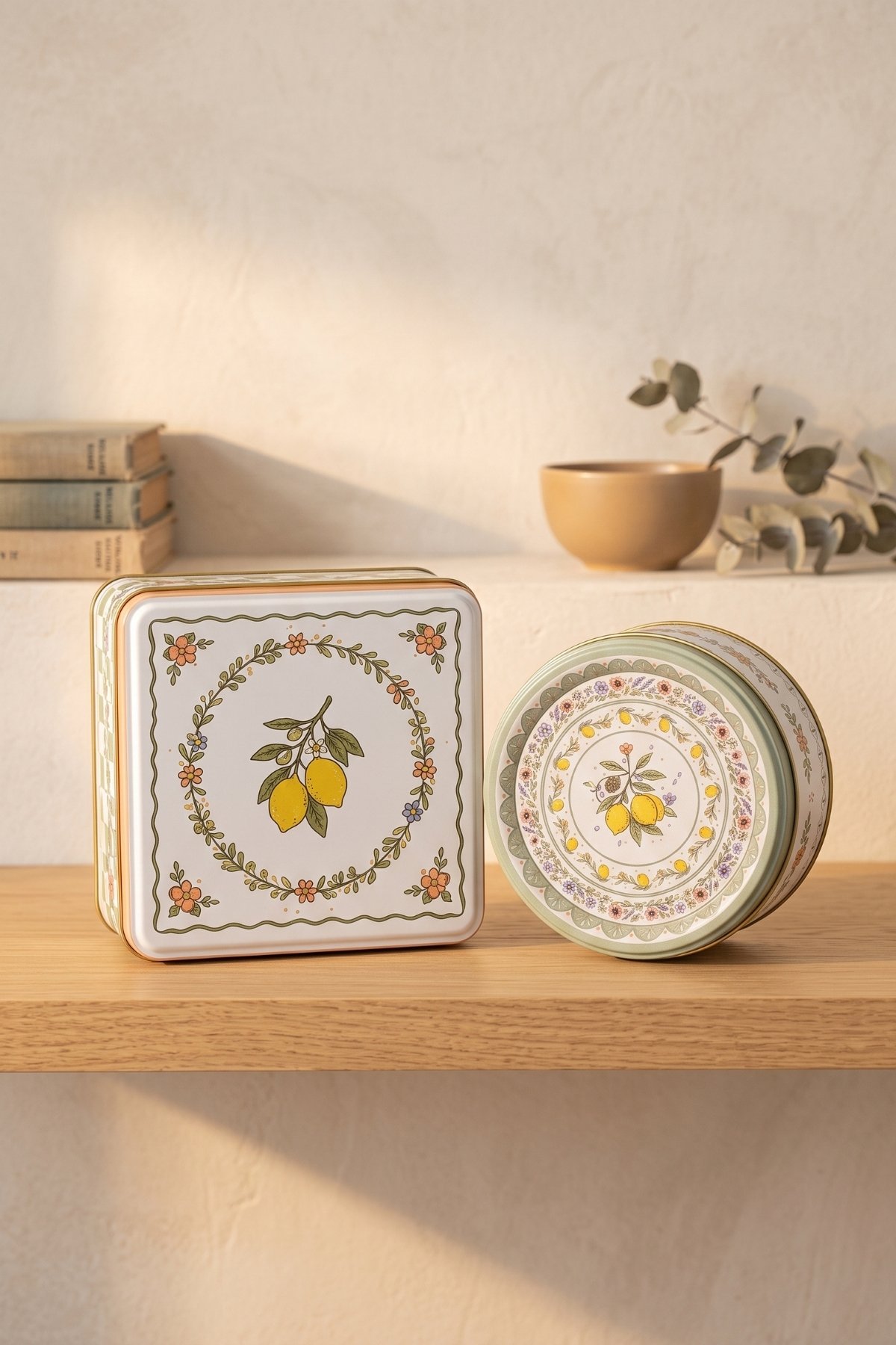 Kare&Silindir Saklama Kabı 2 li Set/Whimsical — Kutu Setleri — görsel 3 / 3 — Tinbox
