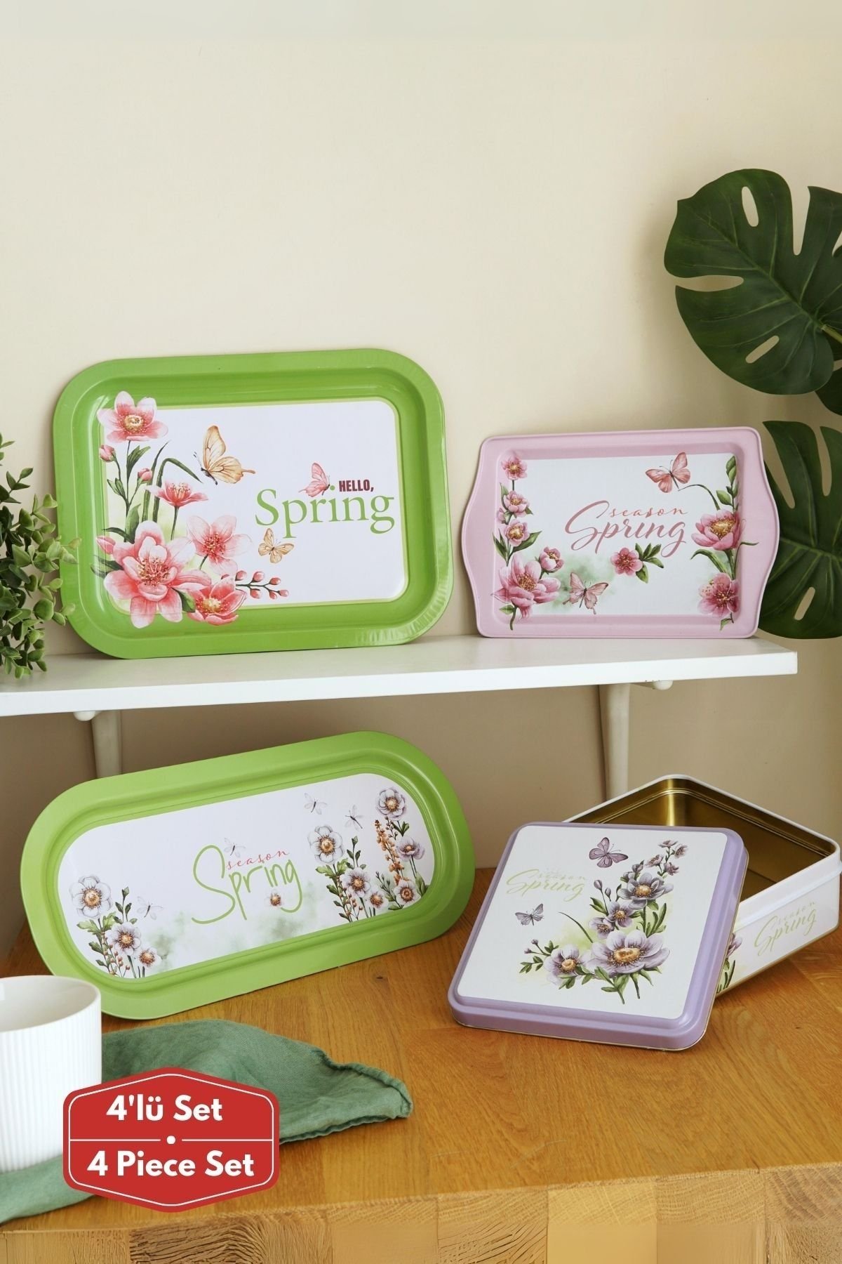 4 lü A101 Set, Ürün No:161, 168, 170, 196, Spring Green — Kutu Setleri — Tinbox