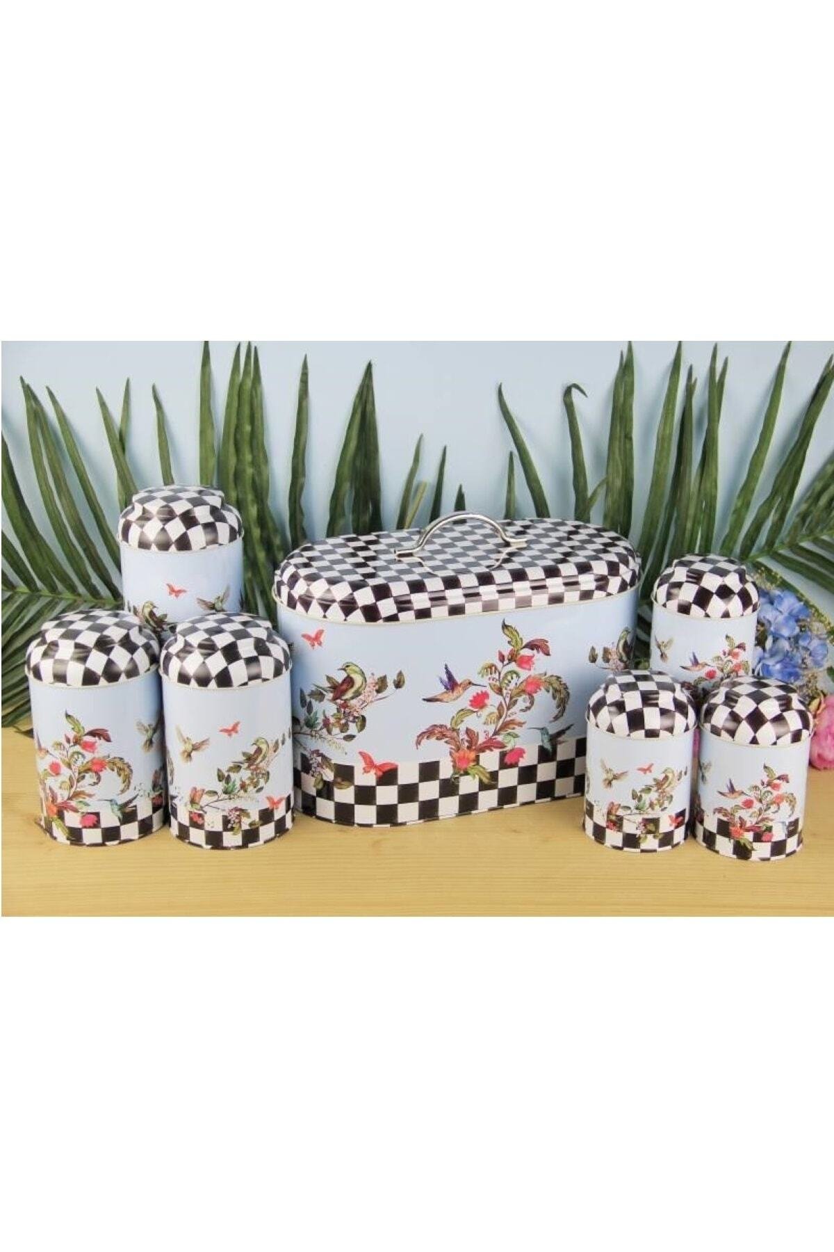 Oval Ekmek Kutusu 7 li Set, Paradise — Kutu Setleri — görsel 2 / 4 — Tinbox