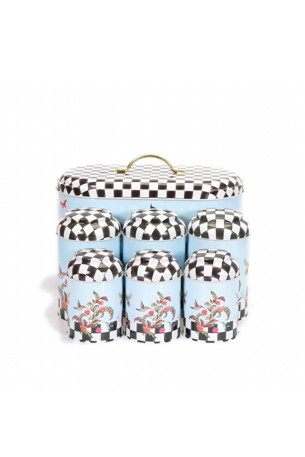 Oval Ekmek Kutusu 7 li Set, Paradise — Kutu Setleri — görsel 3 / 4 — Tinbox