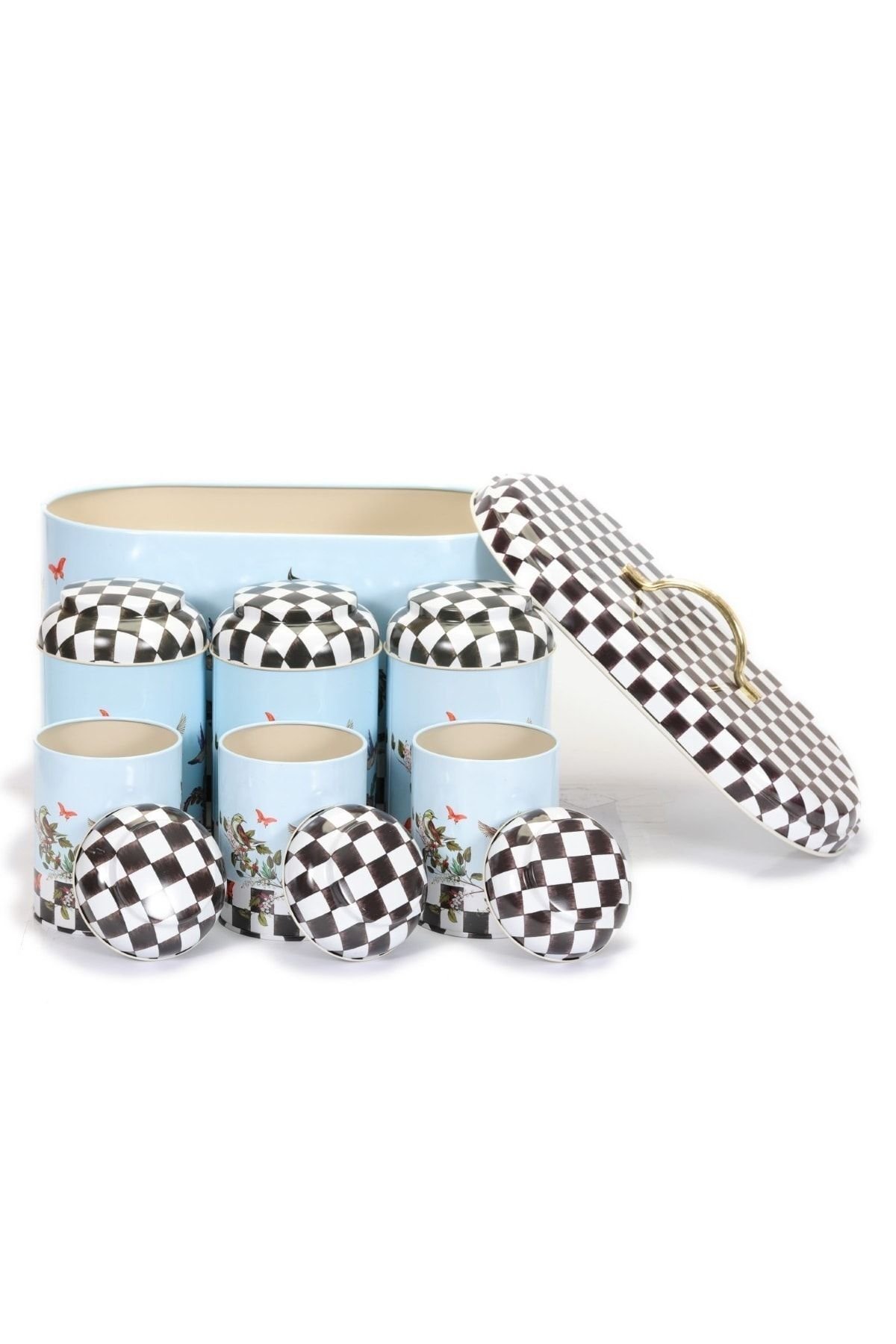 Oval Ekmek Kutusu 7 li Set, Paradise — Kutu Setleri — görsel 4 / 4 — Tinbox