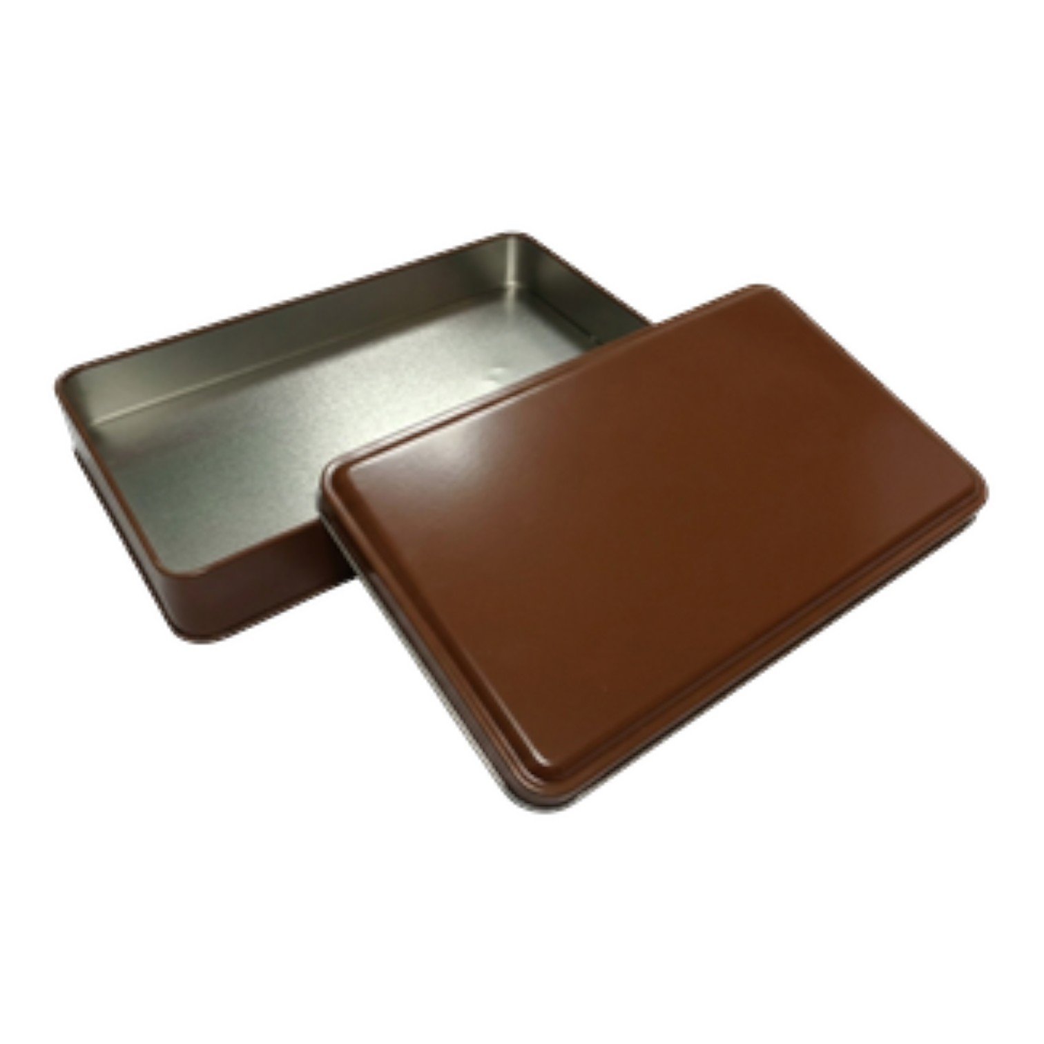 Brown Rectangular Metal Tin Box | Custom Printed (170x260x45 mm) — Digital Printed Boxes — Tinbox