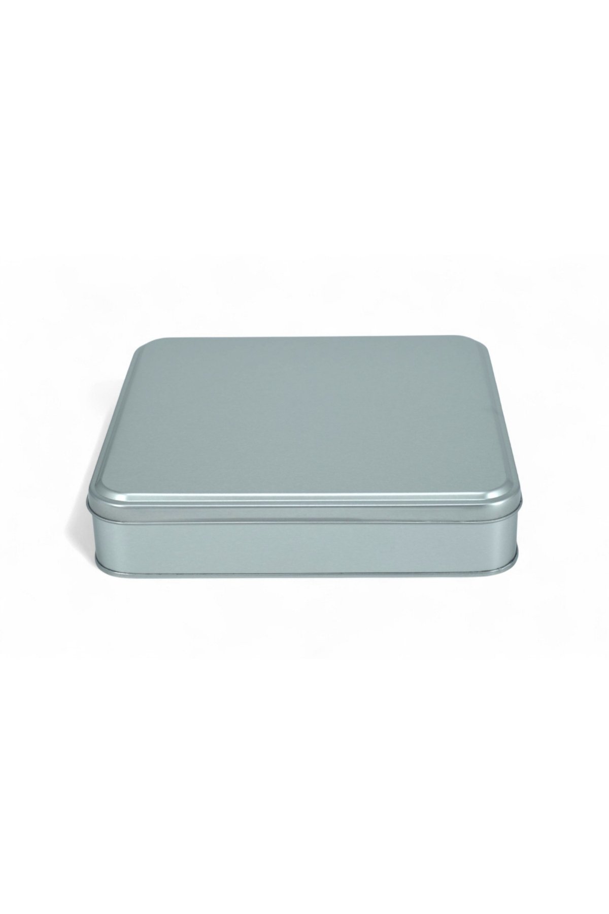 Kare Kutu, 218x218x40 mm, 1,8 lt — Mat Silver — UV Baskı Kutular — görsel 2 / 4 — Tinbox