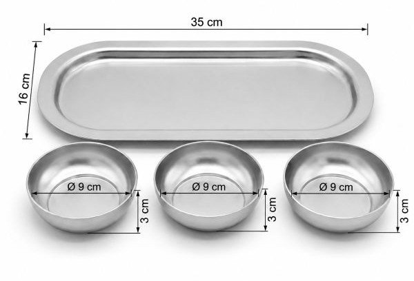 Baton ve Çerezlik Seti, Silver — Tepsiler — görsel 2 / 2 — Tinbox