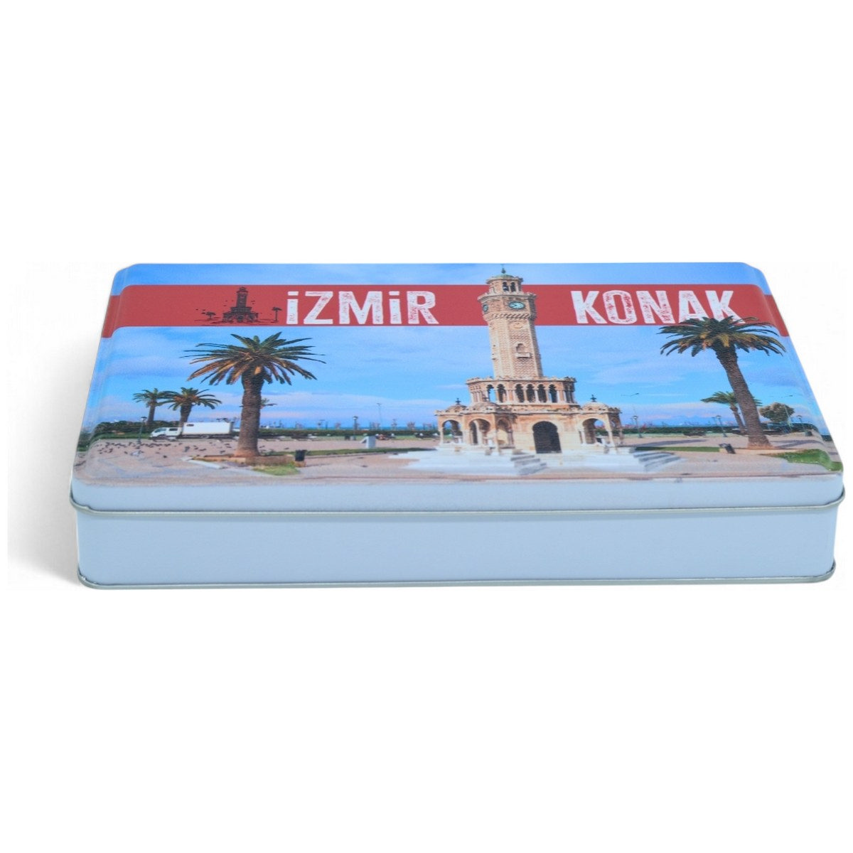 Custom Printed 200x300x46 mm Matte White Rectangular Tin Box — Digital Printed Boxes — view 2 of 5 — Tinbox