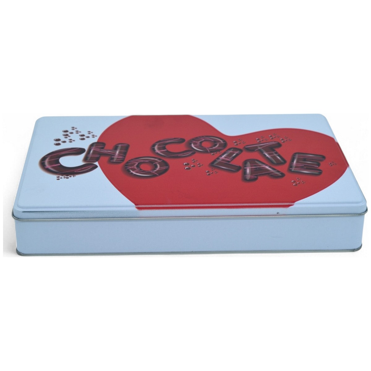 Custom Printed 200x300x46 mm Matte White Rectangular Tin Box — Digital Printed Boxes — view 3 of 5 — Tinbox