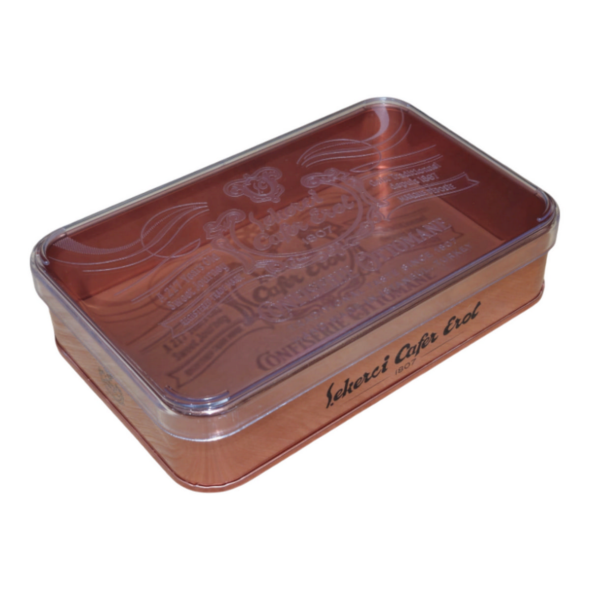 Özel Baskılı 103x166x36 mm Mat Bronz Kutu, Kristal Kapaklı — UV Baskı Kutular — görsel 2 / 5 — Tinbox