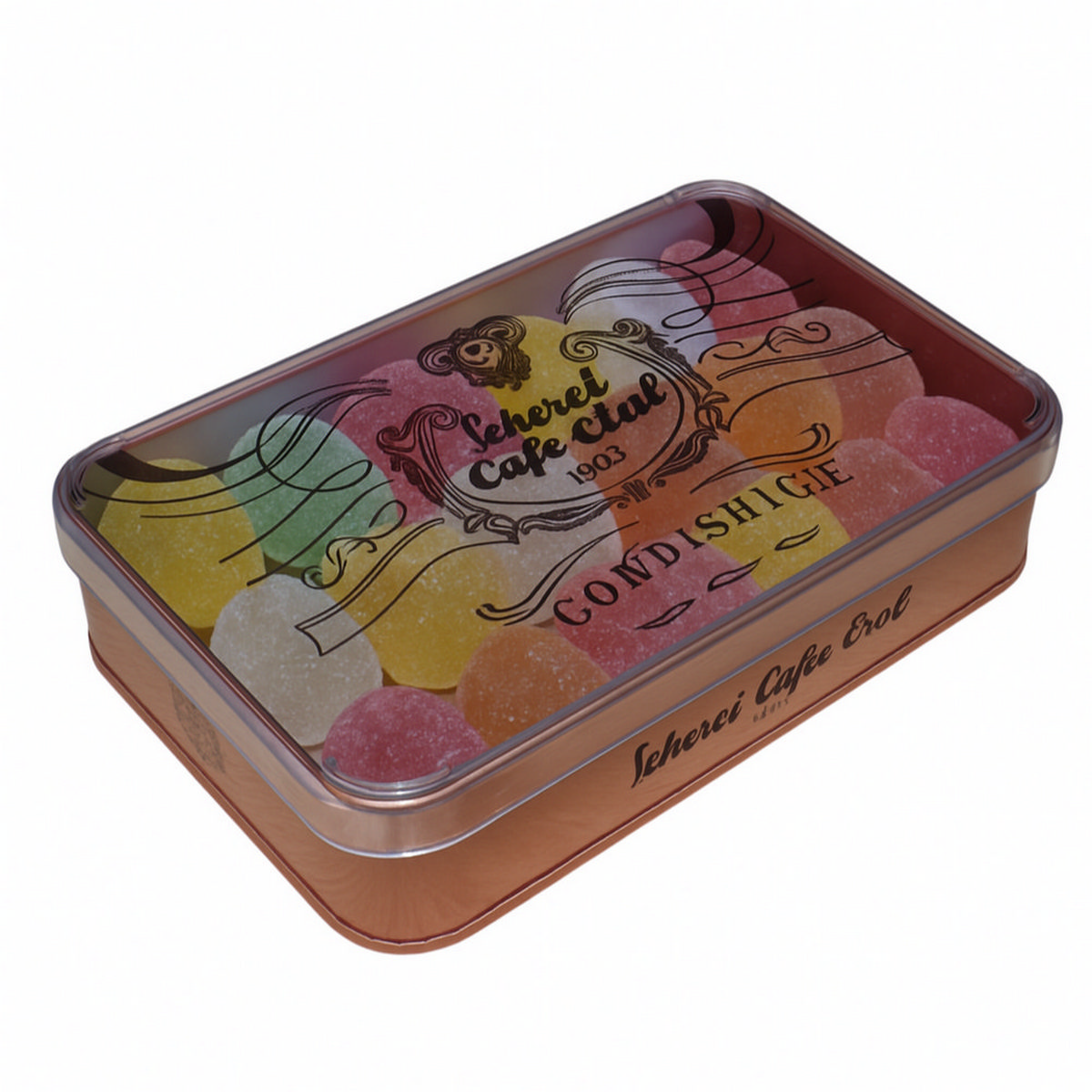 Özel Baskılı 103x166x36 mm Mat Bronz Kutu, Kristal Kapaklı — UV Baskı Kutular — görsel 4 / 5 — Tinbox