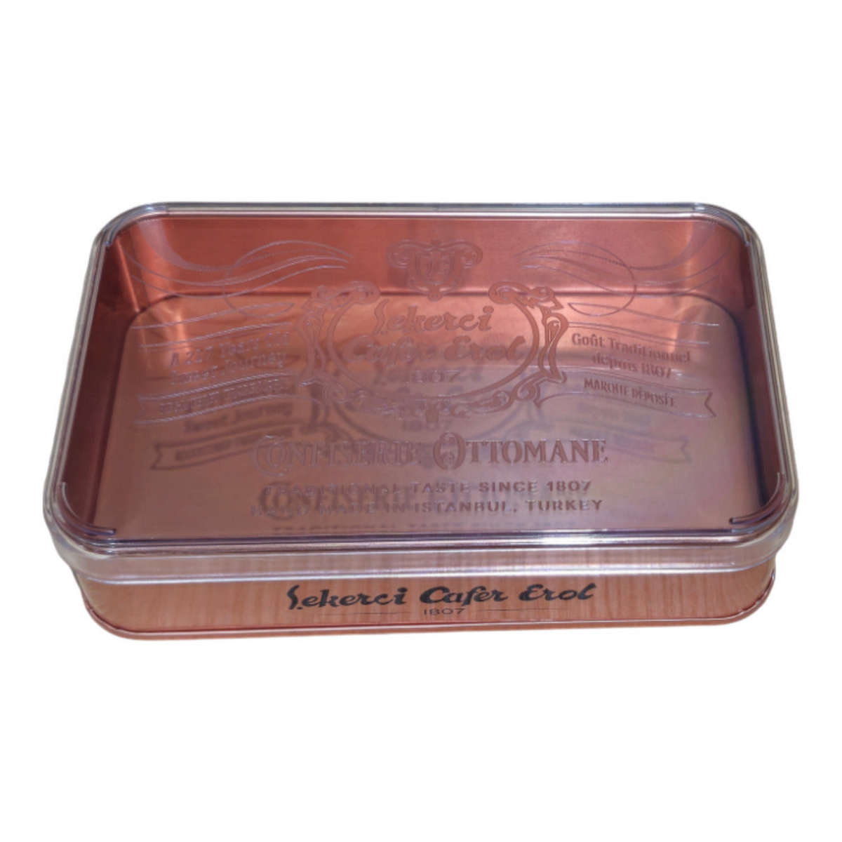 Özel Baskılı 75x100x40 mm Mat Bronz Kutu, Kristal Kapaklı — UV Baskı Kutular — görsel 1 / 5 — Tinbox