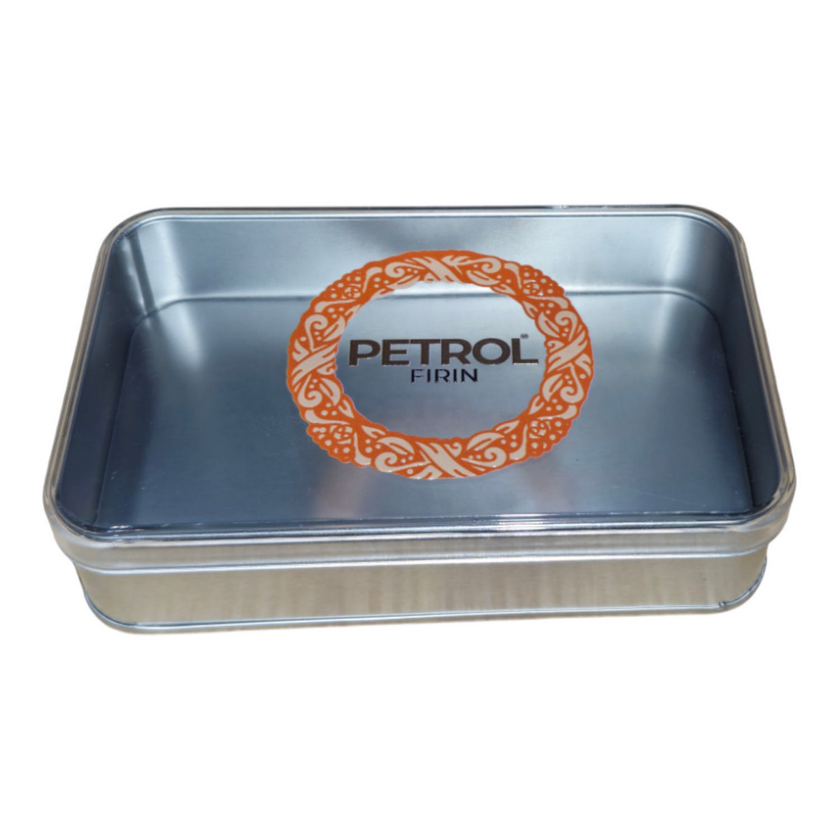 Özel Baskılı 75x100x40 mm Mat Gümüş Kutu, Kristal Kapaklı — UV Baskı Kutular — Tinbox