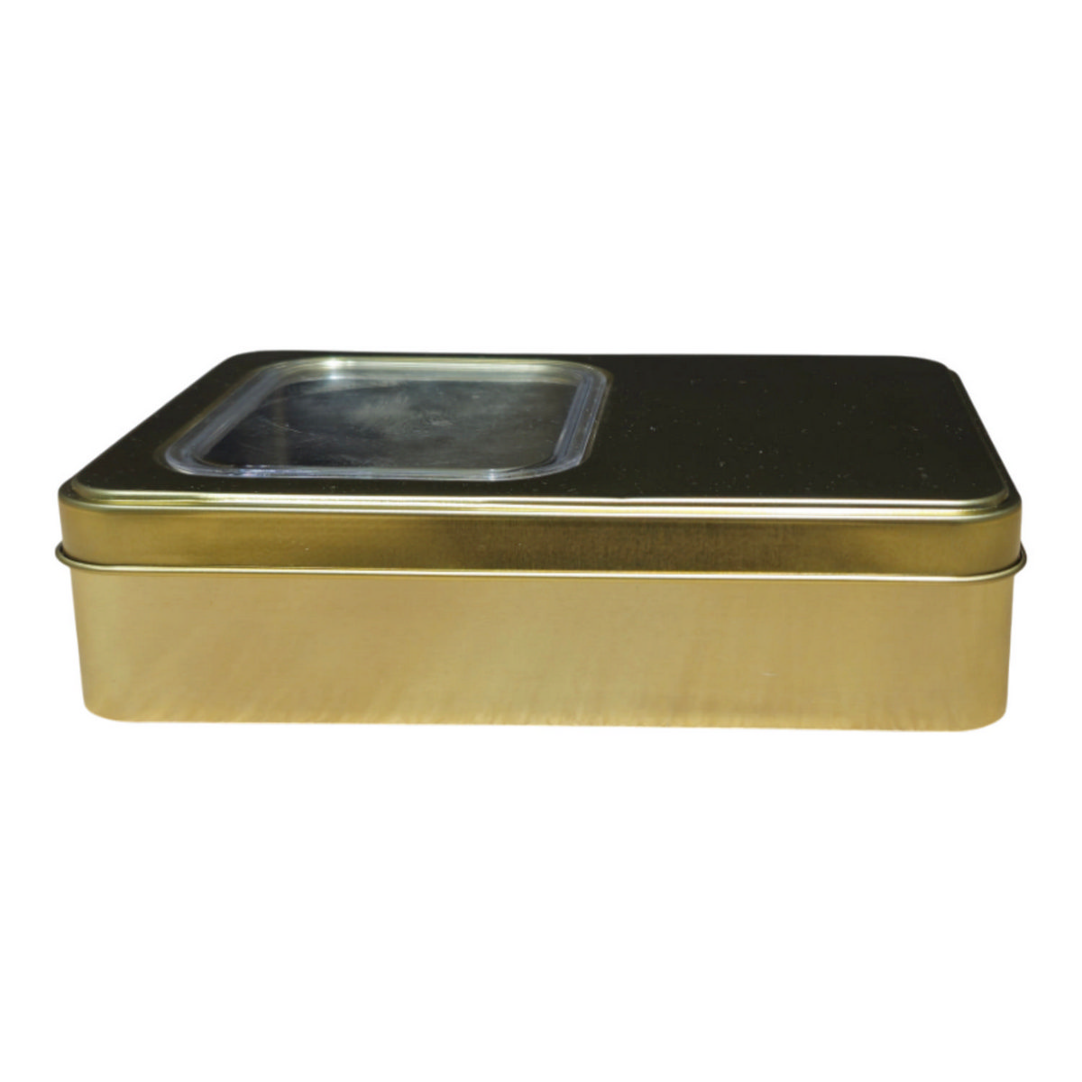 Özel Baskılı 135x190x45 mm Dikdörtgen Pencereli Teneke Kutu — UV Baskı Kutular — görsel 4 / 5 — Tinbox