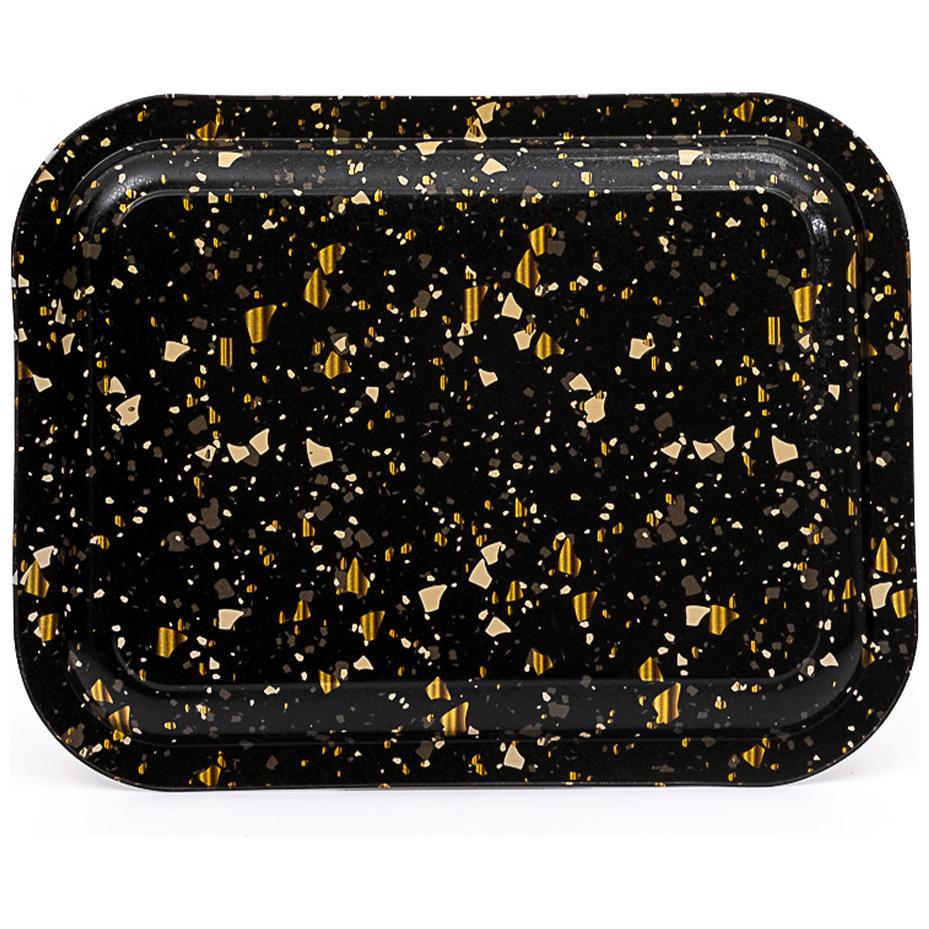 233 x 307 mm Rectangular Metal Tray Terrazzo Black — Trays — view 2 of 3 — Tinbox