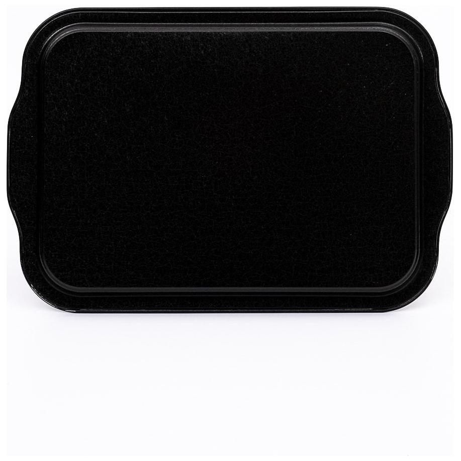 215x316 mm Rectangular Metal Tray Handle Vintage Café-Inspired Linen Texture Design — Trays — view 3 of 4 — Tinbox