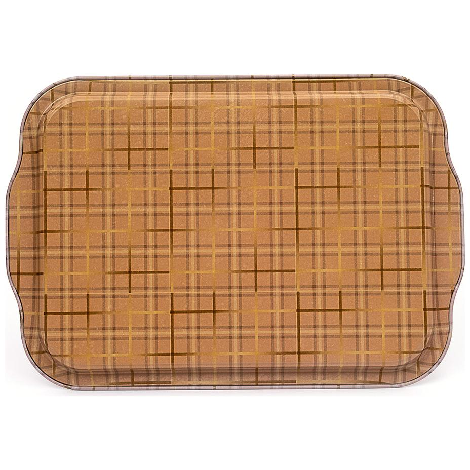 215x316 mm Dikdörtgen Metal Tepsi Kulpu Rosy — Tepsiler — görsel 2 / 4 — Tinbox