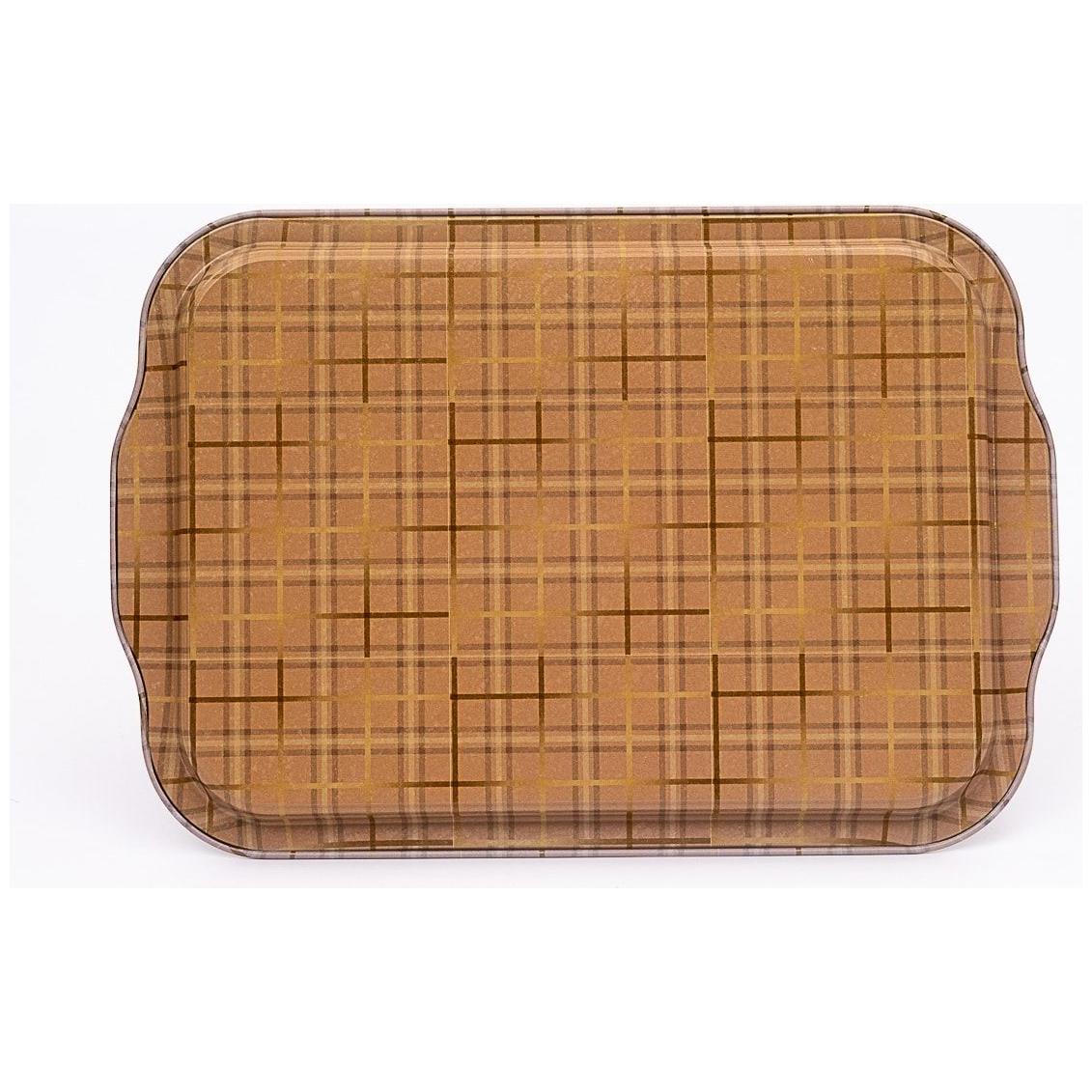 215x316 mm Dikdörtgen Metal Tepsi Kulpu Rosy — Tepsiler — görsel 3 / 4 — Tinbox