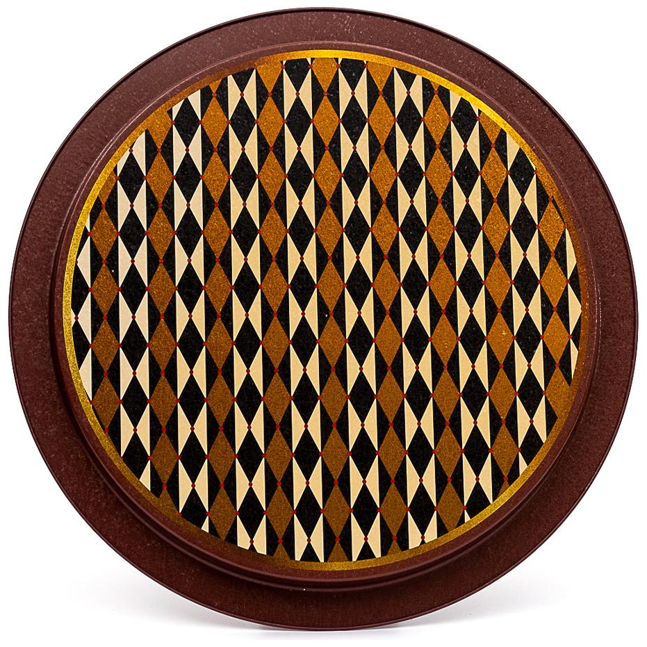 Ø370 mm Yuvarlak Metal Tepsi, Vintage Sirk Zarafeti — Tepsiler — görsel 2 / 4 — Tinbox