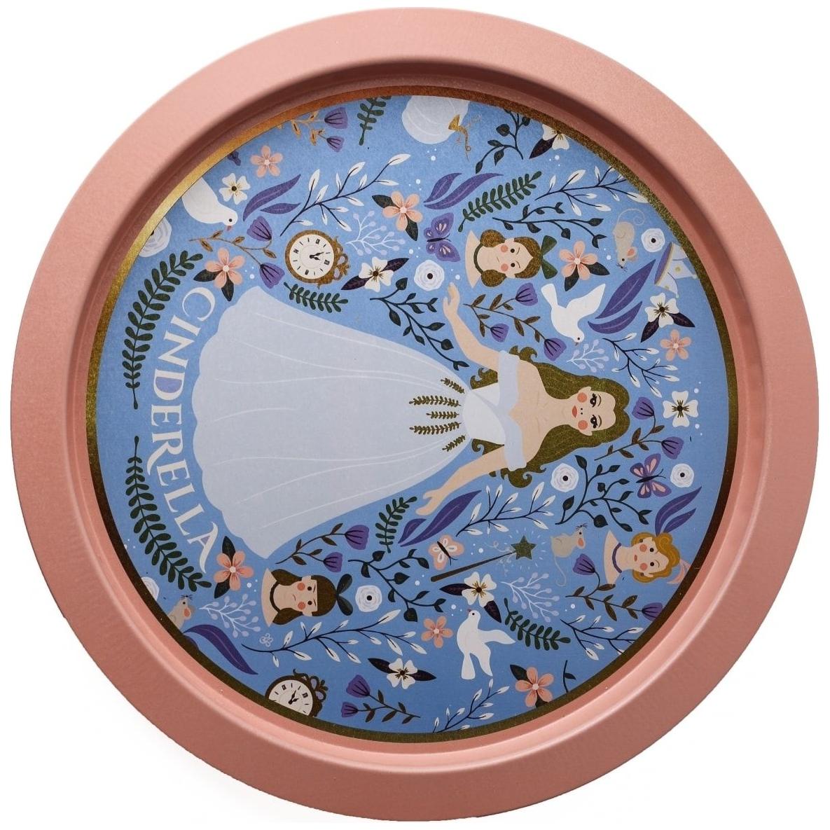 Ø370 mm Round Metal Tray Cinderella Themed — Trays — view 2 of 3 — Tinbox