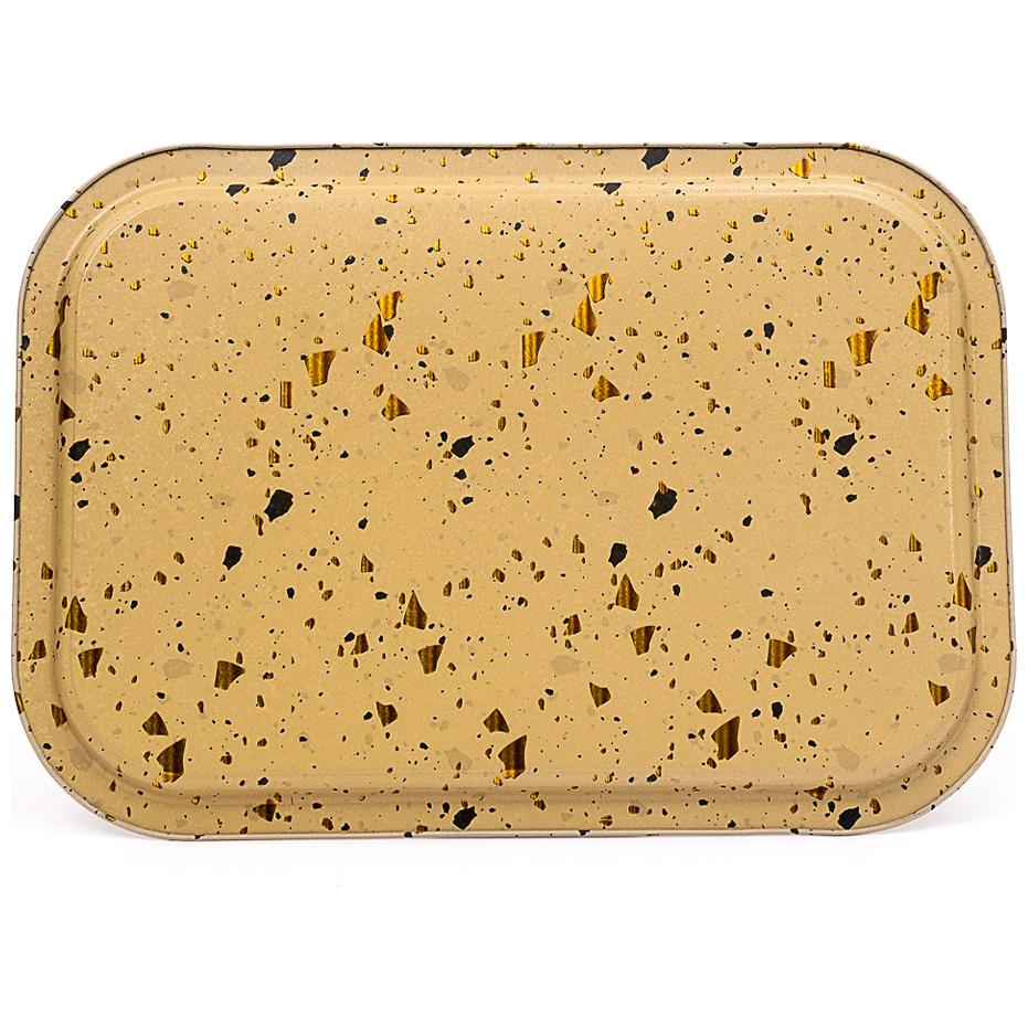 285x400 mm Dikdörtgen Metal Tepsi Terrazzo Krem — Tepsiler — görsel 2 / 4 — Tinbox