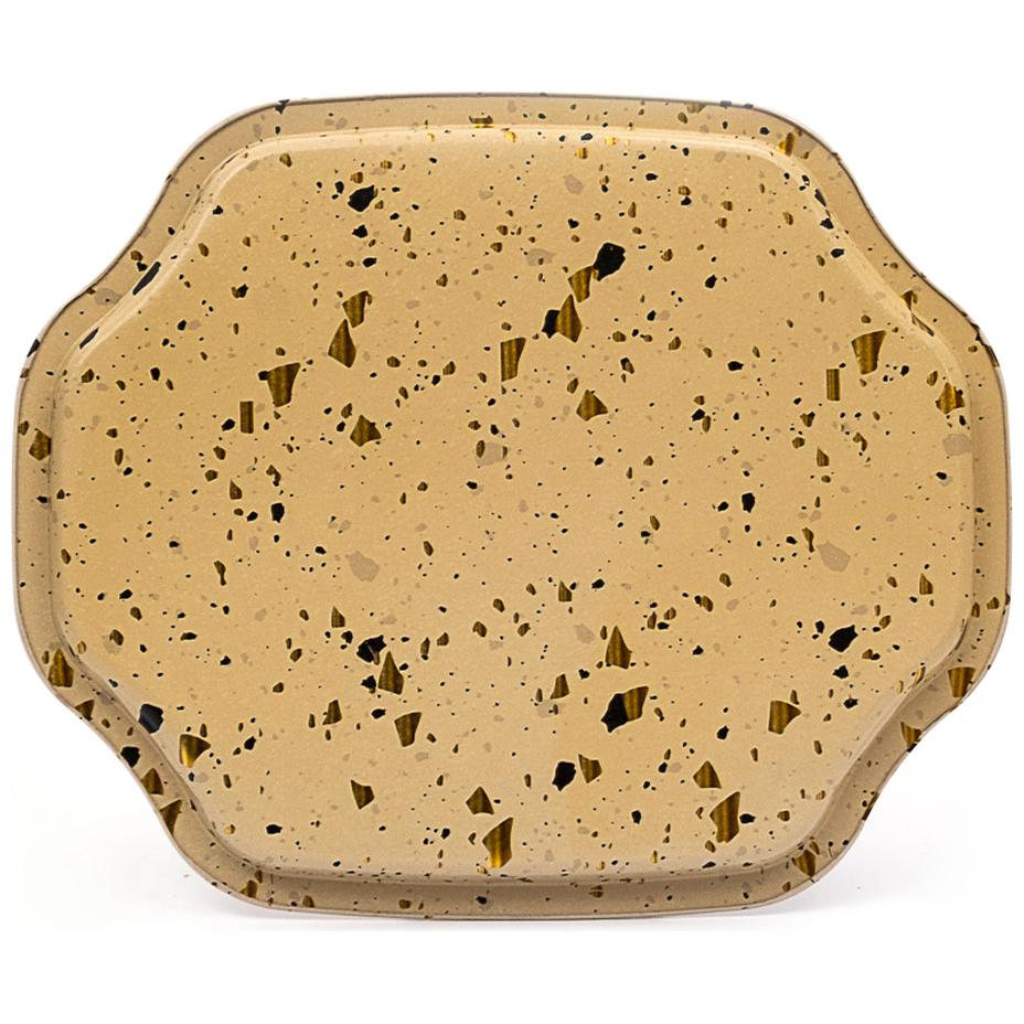 Kavisli dalgalı kenarlı tepsi 278x332 mm Terrazzo Krem — Tepsiler — görsel 2 / 4 — Tinbox