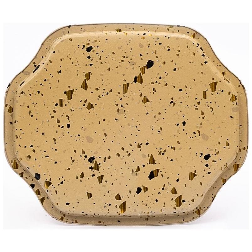 Kavisli dalgalı kenarlı tepsi 278x332 mm Terrazzo Krem — Tepsiler — görsel 3 / 4 — Tinbox