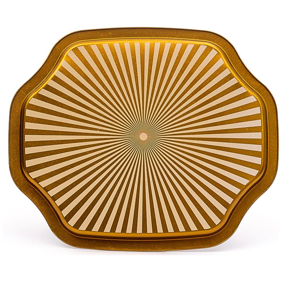 Kavisli dalgalı kenarlı tepsi 278x332 mm Renkli kuşlarla vintage kuş kafesi illüstrasyonu — Tepsiler — görsel 3 / 3 — Tinbox